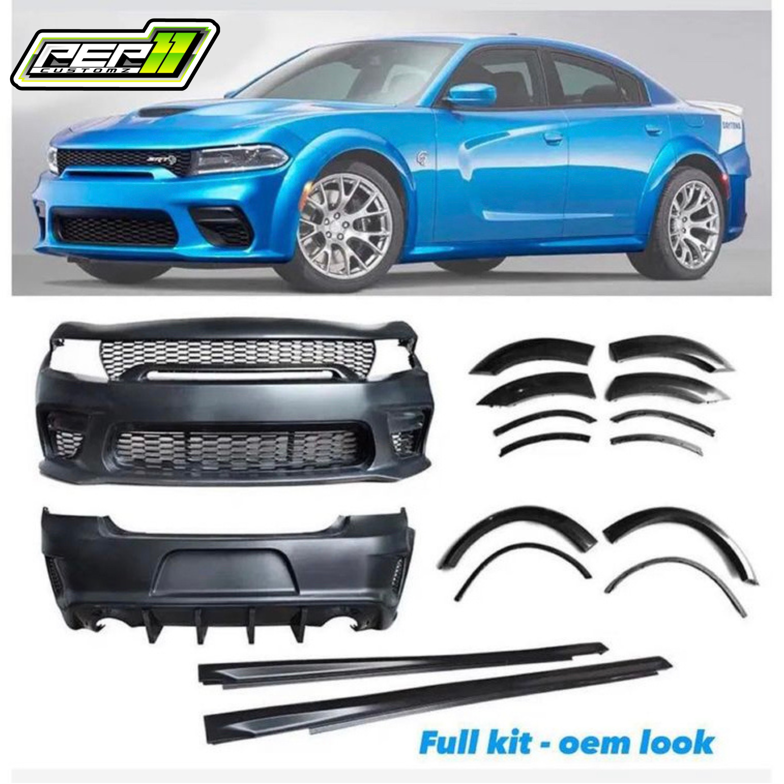 Dodge Charger Full Widebody Kit  (Parts Only)