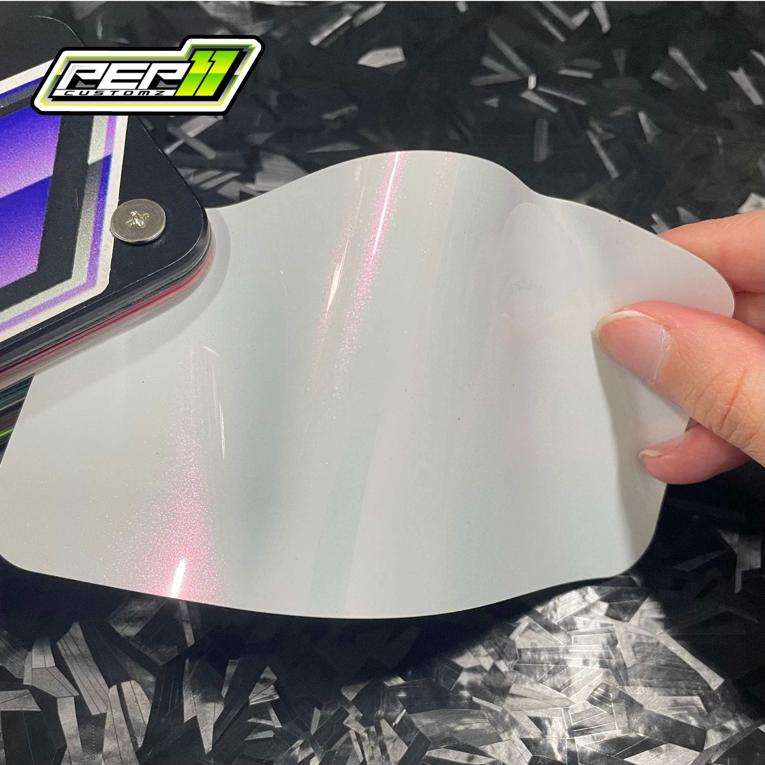 * Super Gloss Pearl White Pink - Pep11customz Vinyl Wrap Material (Price does NOT include installation.)