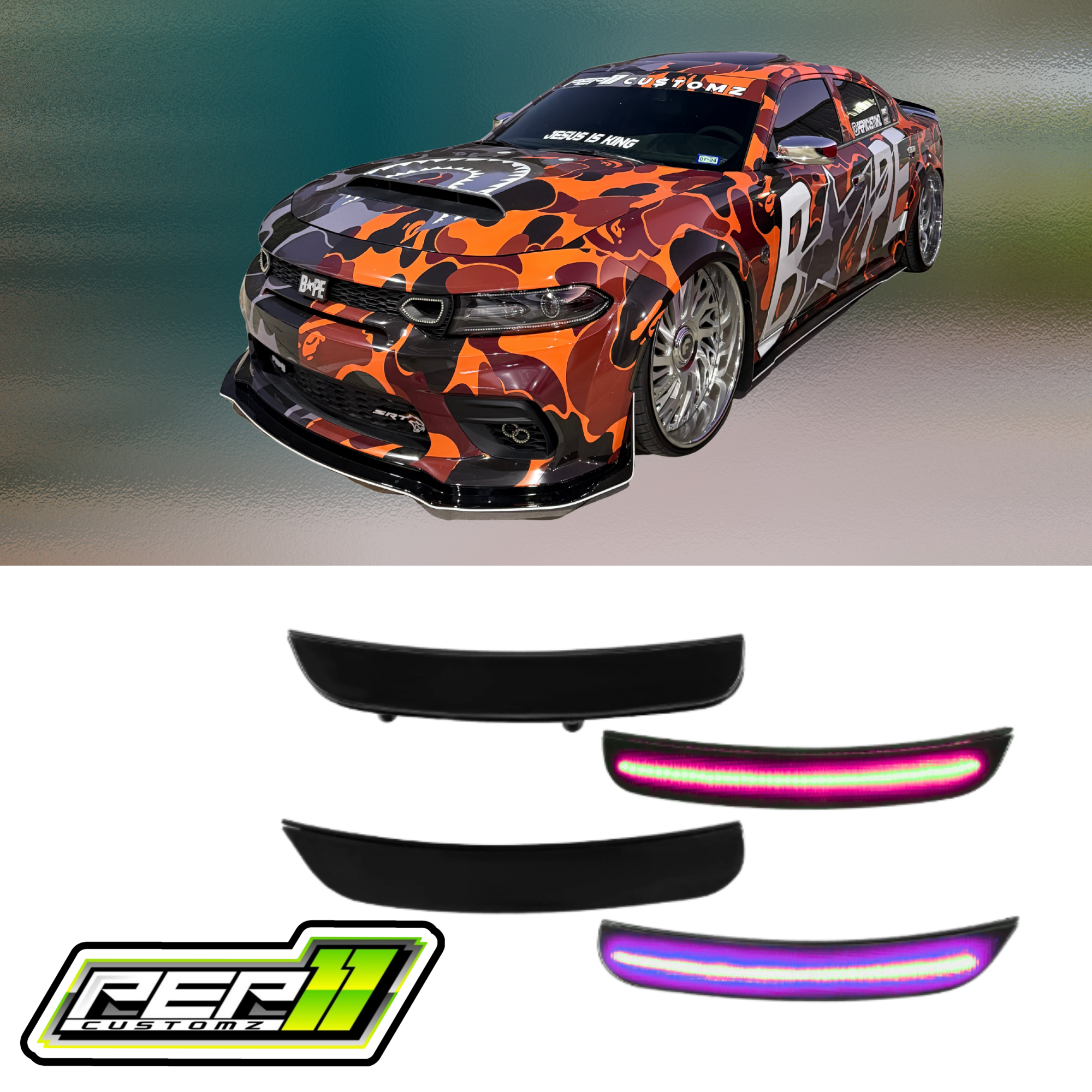 Dodge Charger RGB Side Marker Reflectors