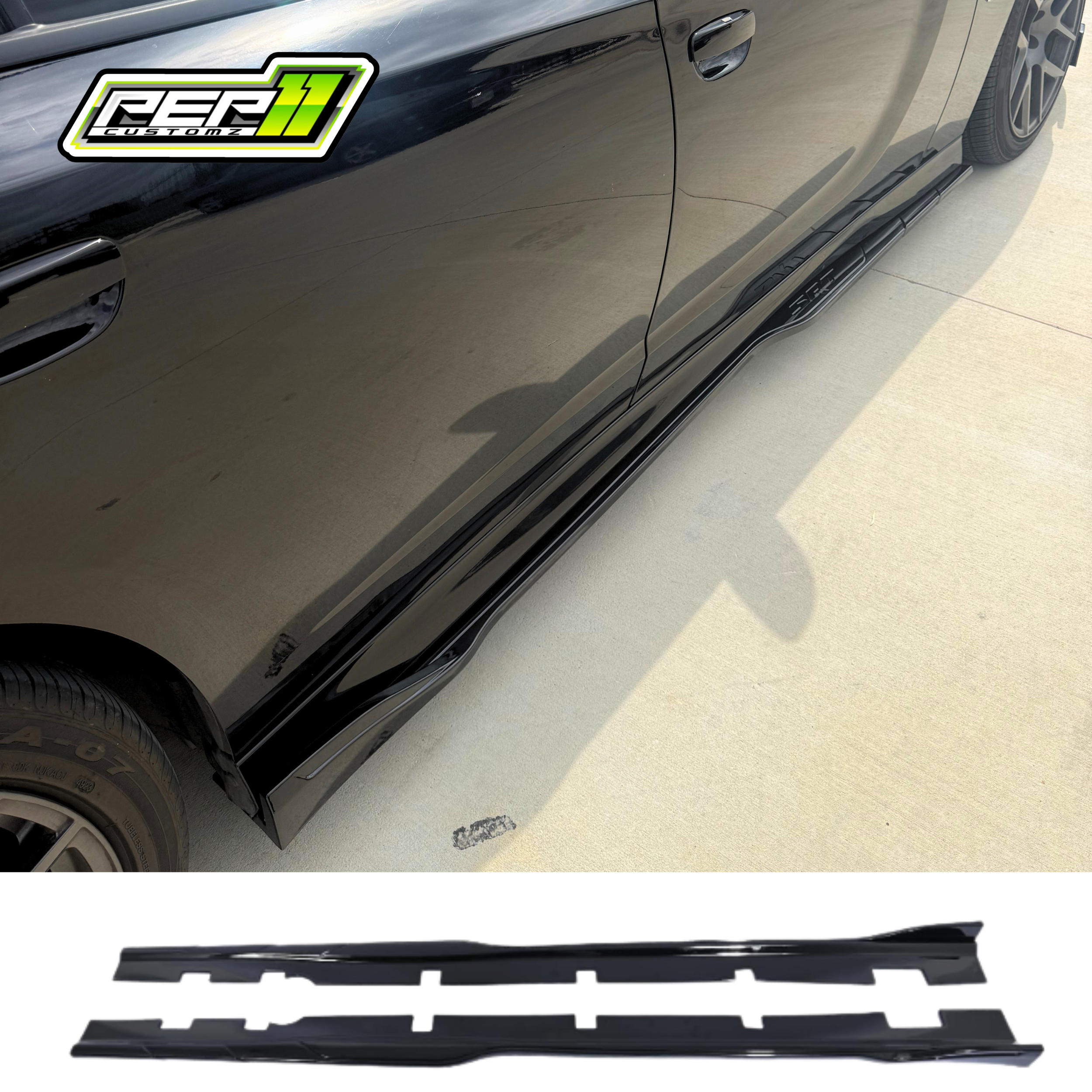 Dodge Charger SRT 1 Piece Side Skirts - Slim Body Fit