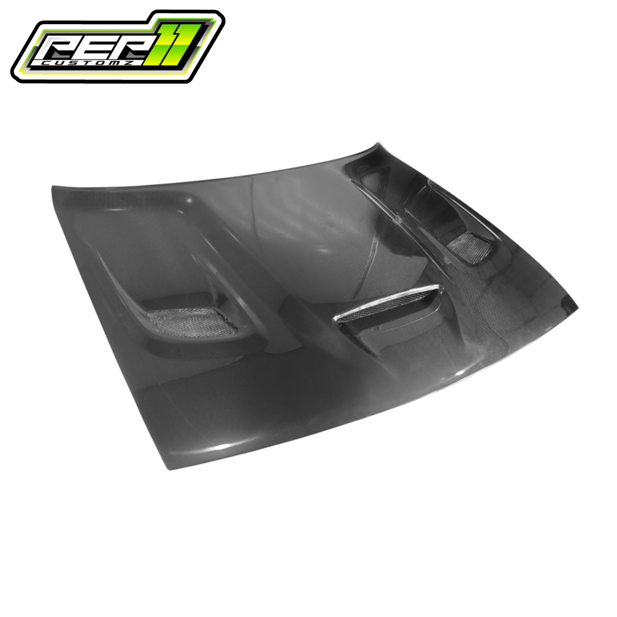 Challenger Hellcat Style Carbon Fiber Hood *WE DO NOT SHIP HOODS OR BUMPERS; PICKUP FROM OUR SHOP LOCATIONS ONLY*