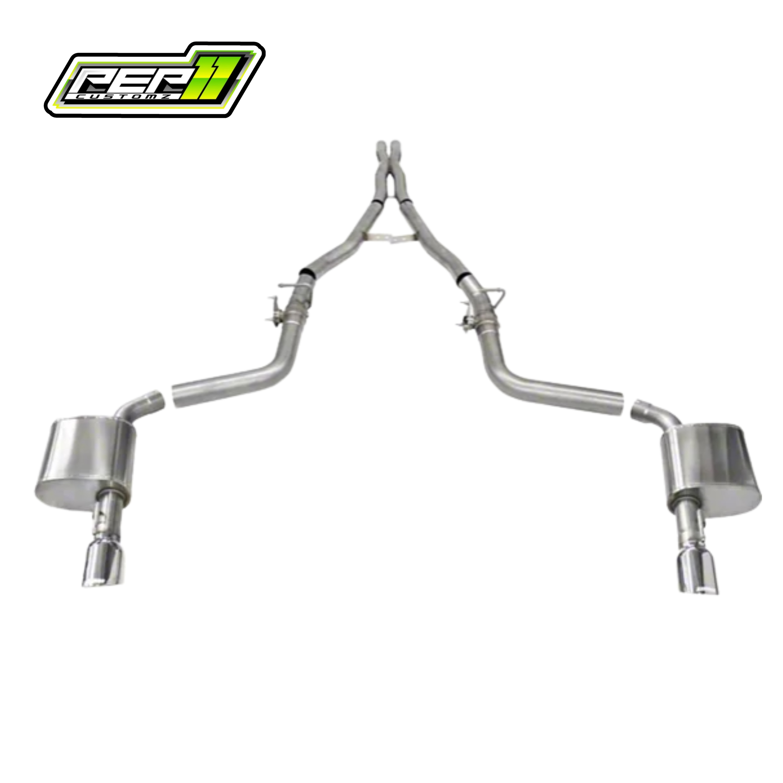 Corsa Performance Xtreme Valved Cat-Back 15-23 6.4L HEMI Charger Exhaust with Polished Tips w/ MDS Valves