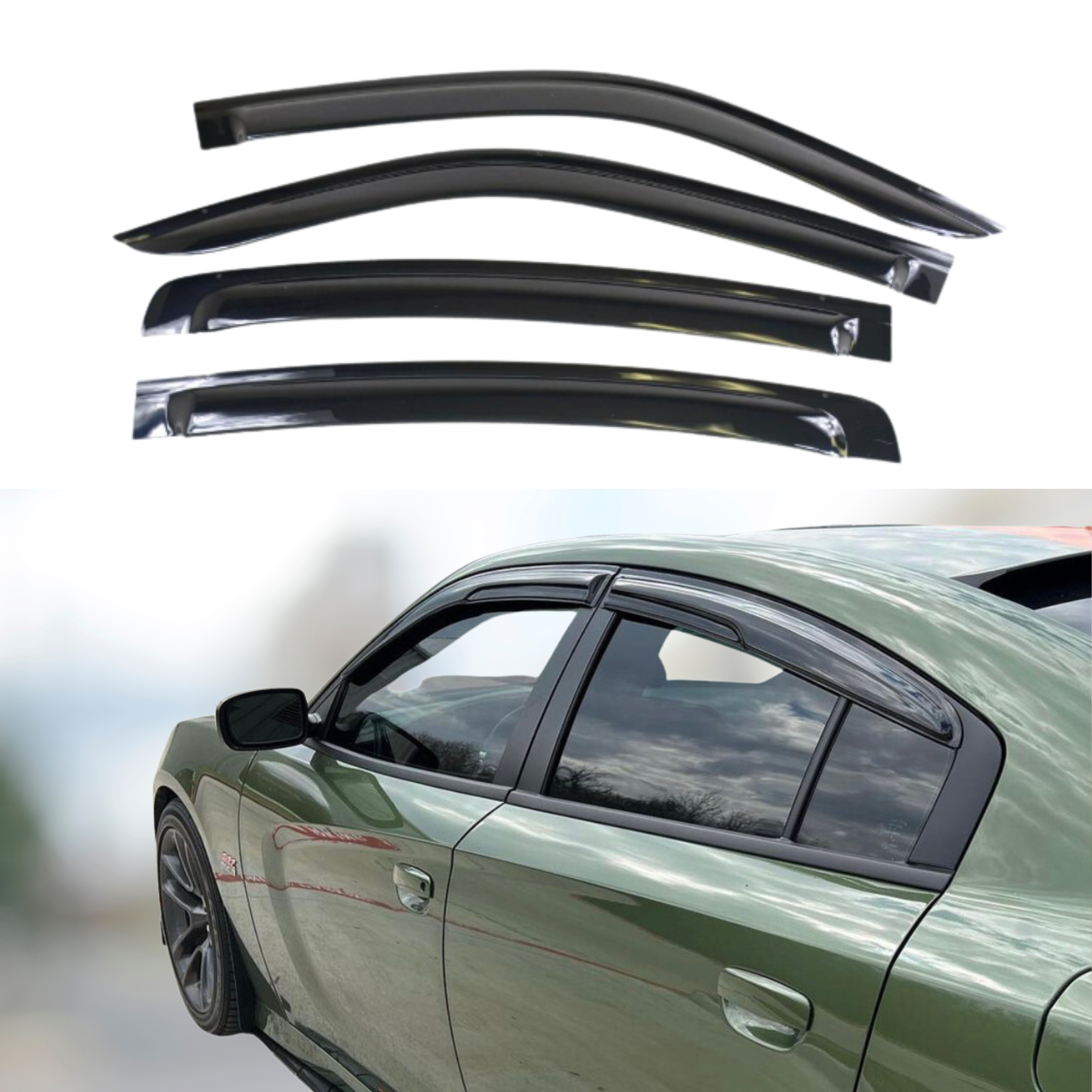 Dodge Charger Rain Guards