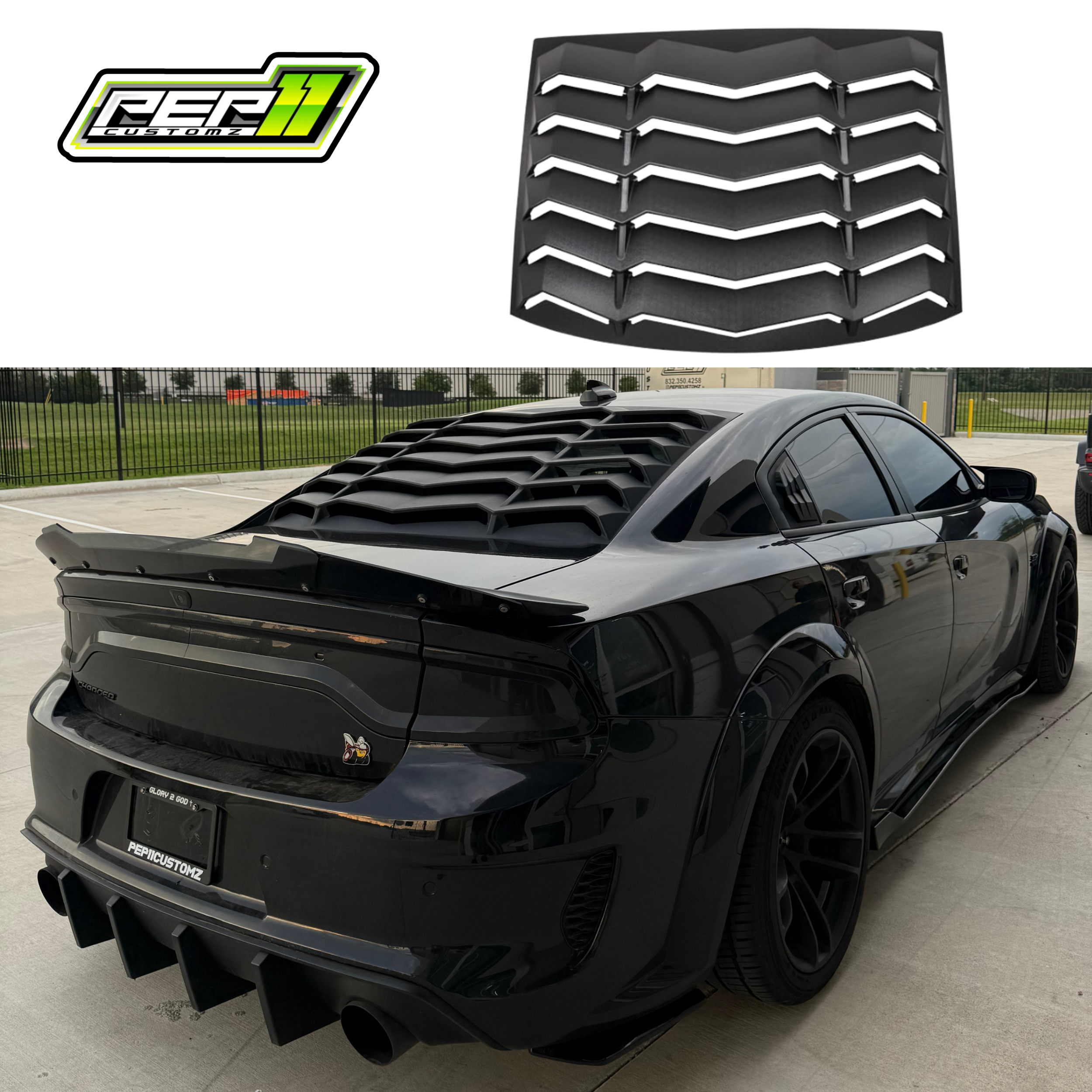 Dodge Charger Rear Window Louver