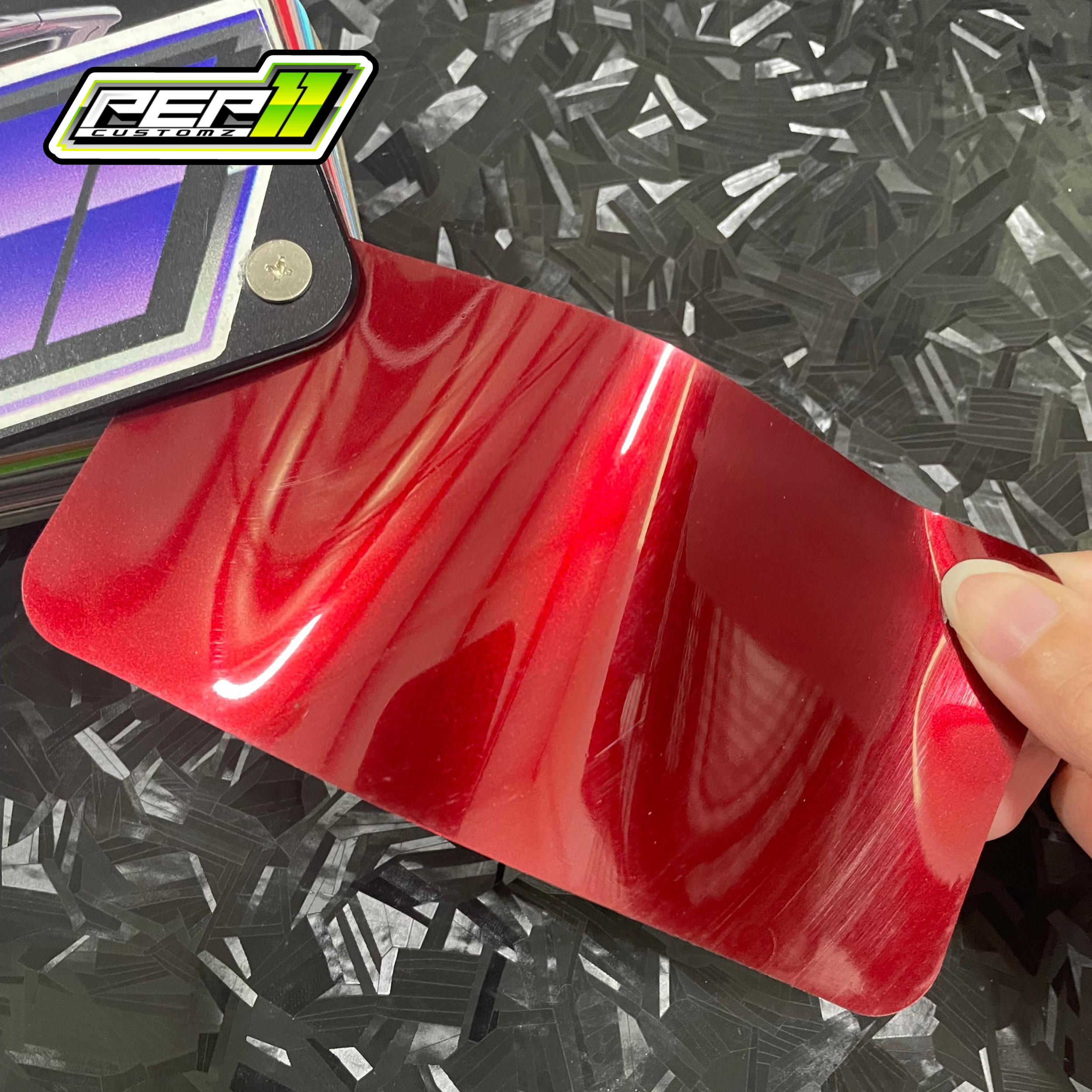 ** Super Gloss McLaren Volcano Red - Pep11customz Vinyl Wrap Material (Price does NOT include installation.)