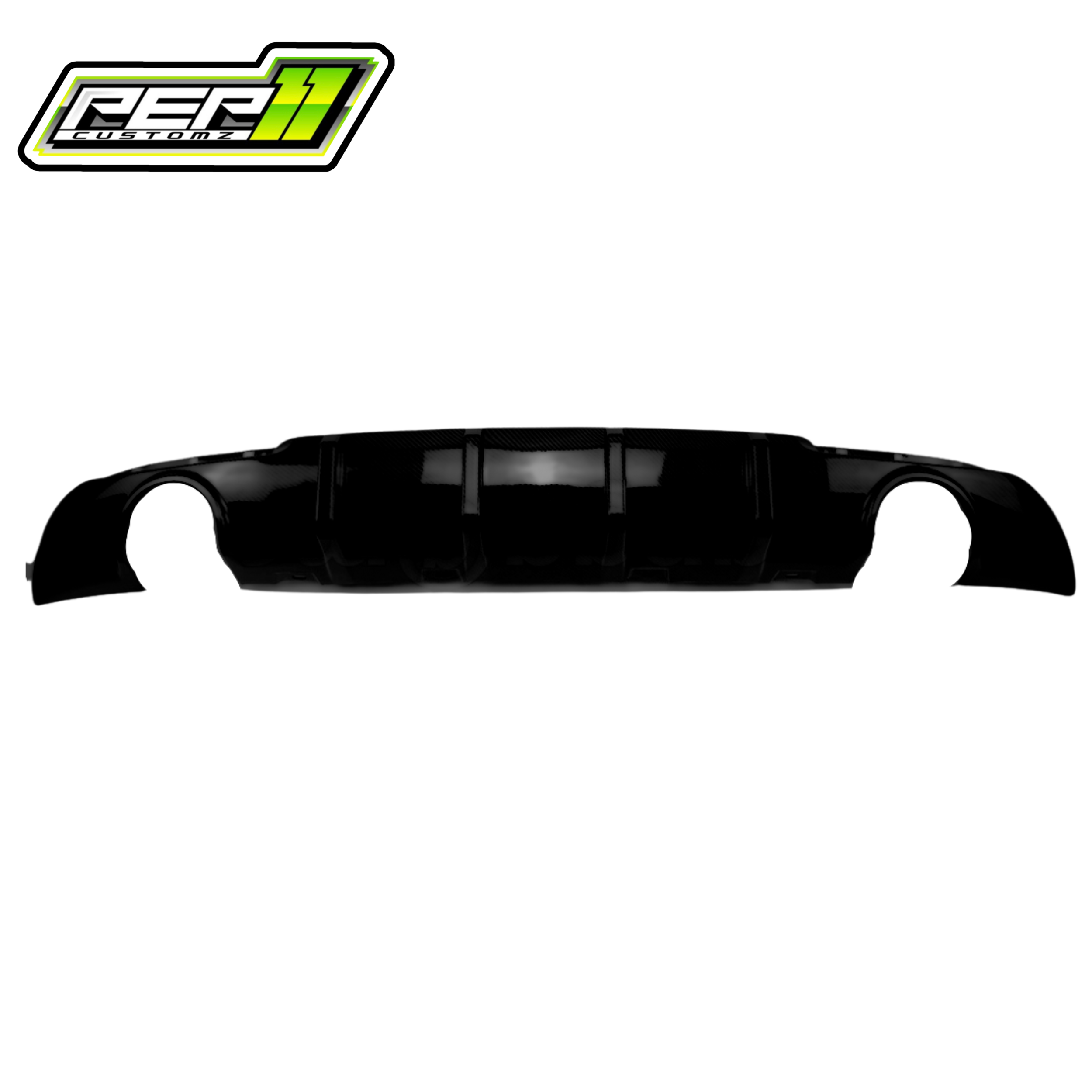 Chrysler 300 Round Tip Conversion Diffuser Gloss Black
