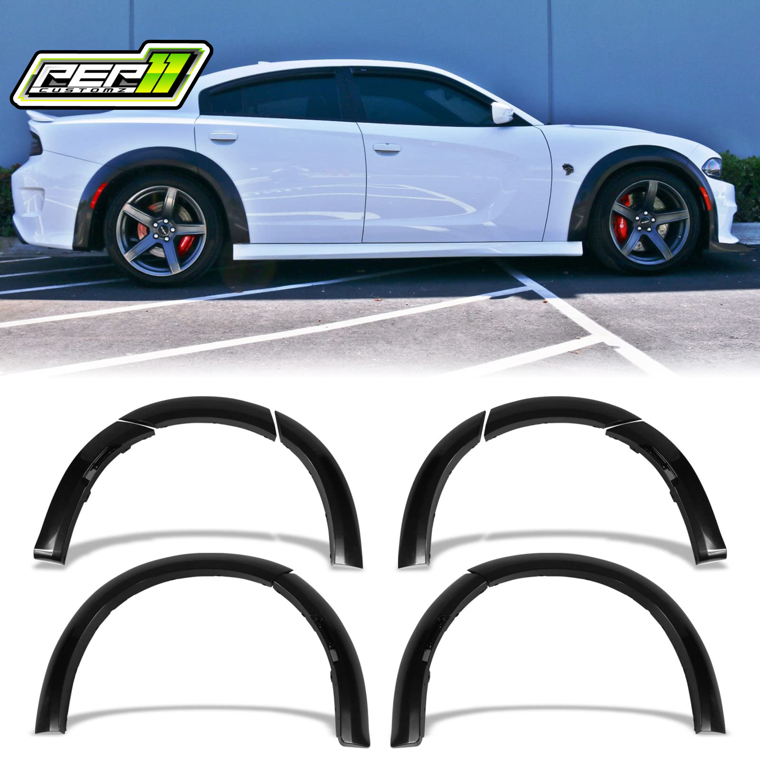 Dodge Charger Flares Only Widebody Kit (Parts Only)