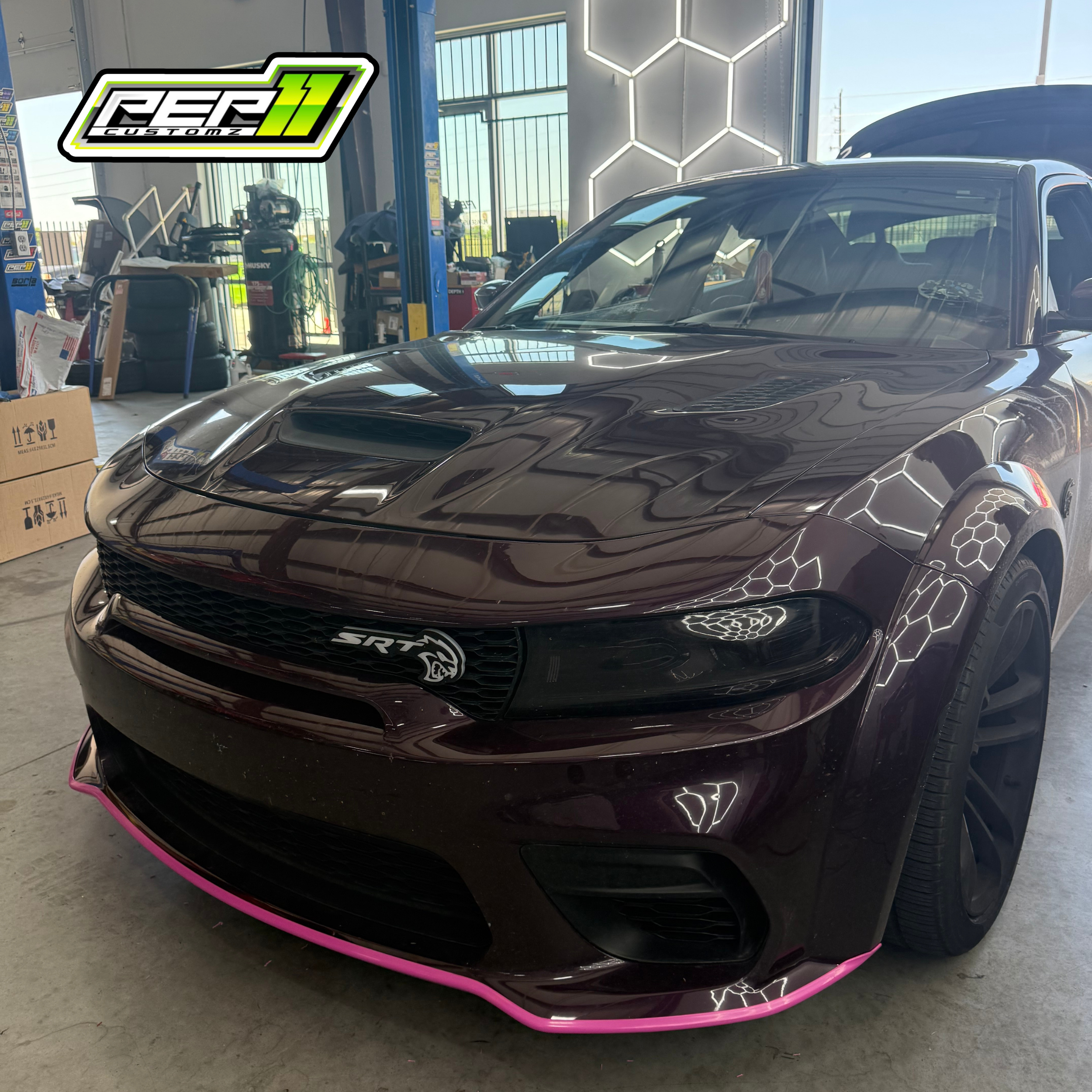 Yellow Lip guard protector for Charger Widebody