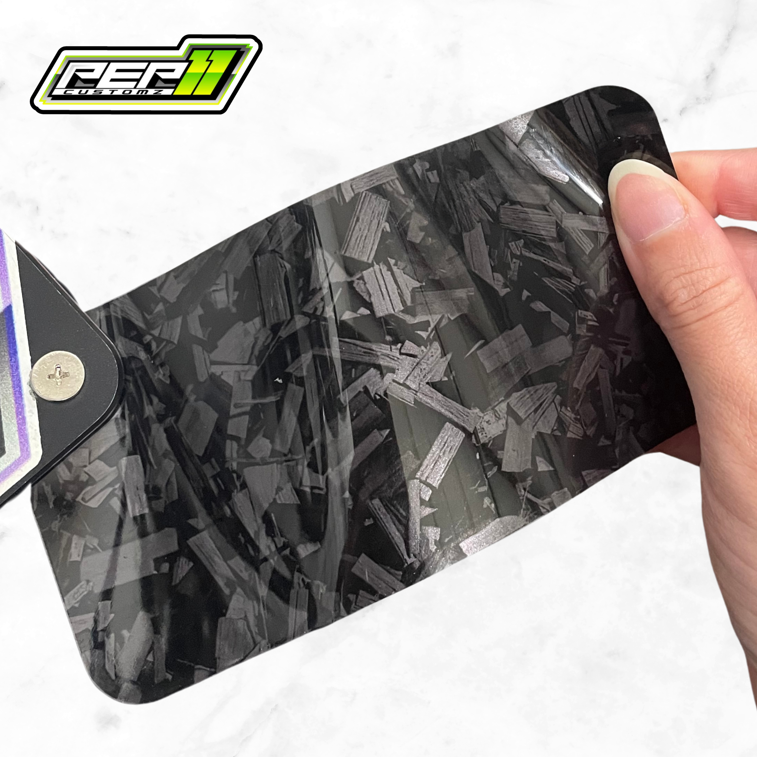 Black Forged Carbon Fiber - Pep11customz Vinyl Wrap Material (Price does NOT include installation.)