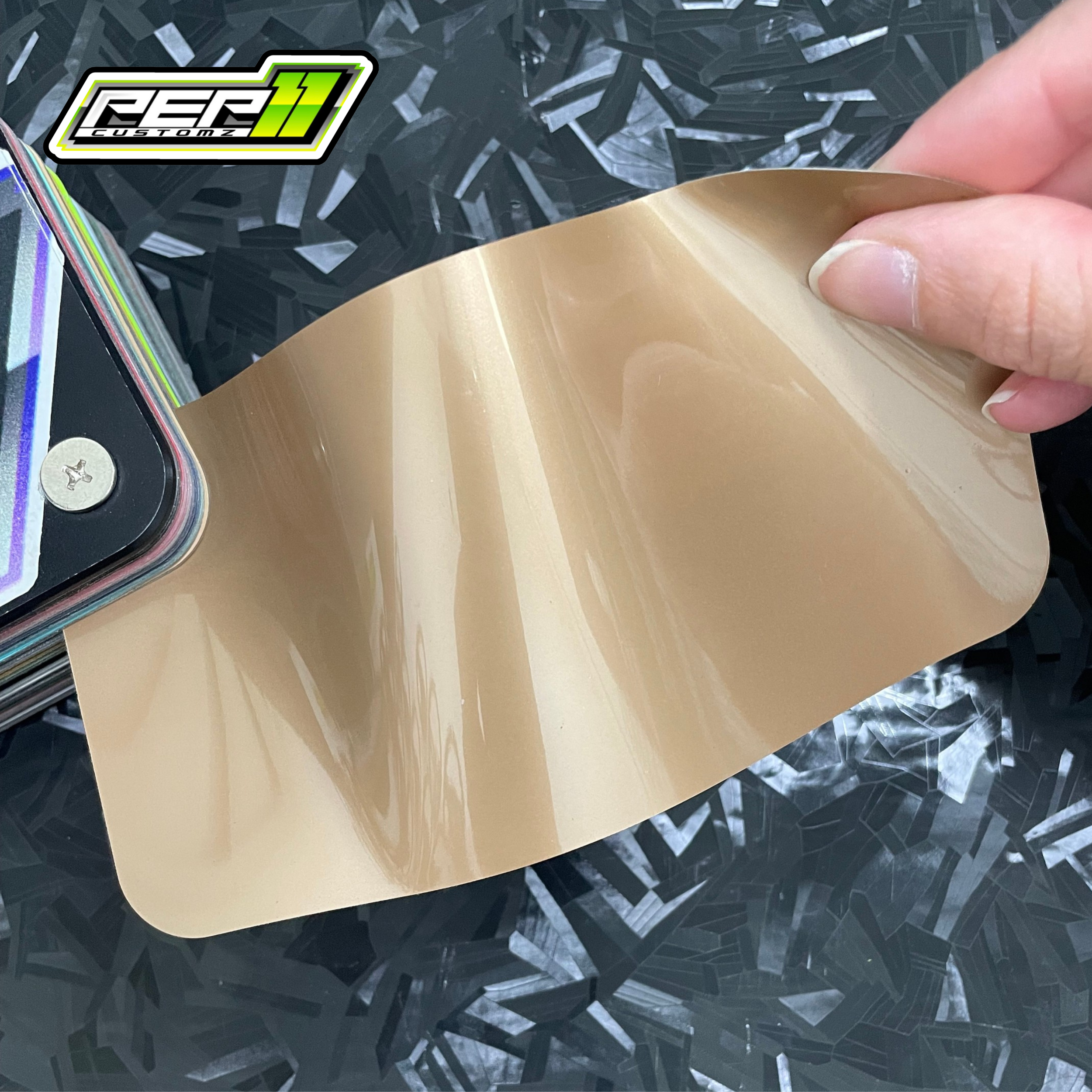 * Super Gloss MINI Caramel Brown - Pep11customz Vinyl Wrap Material (Price does NOT include installation.)