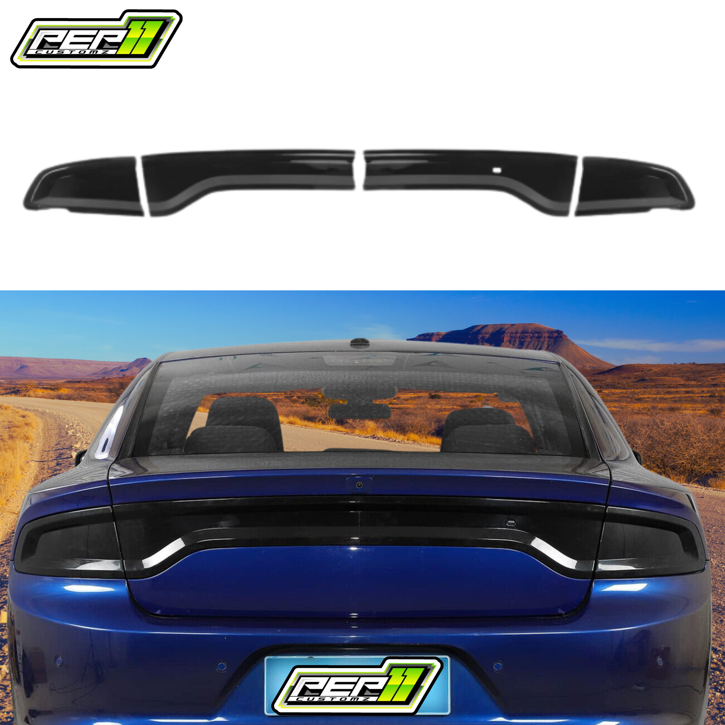 Charger Tinted Tail light Covers 2015+