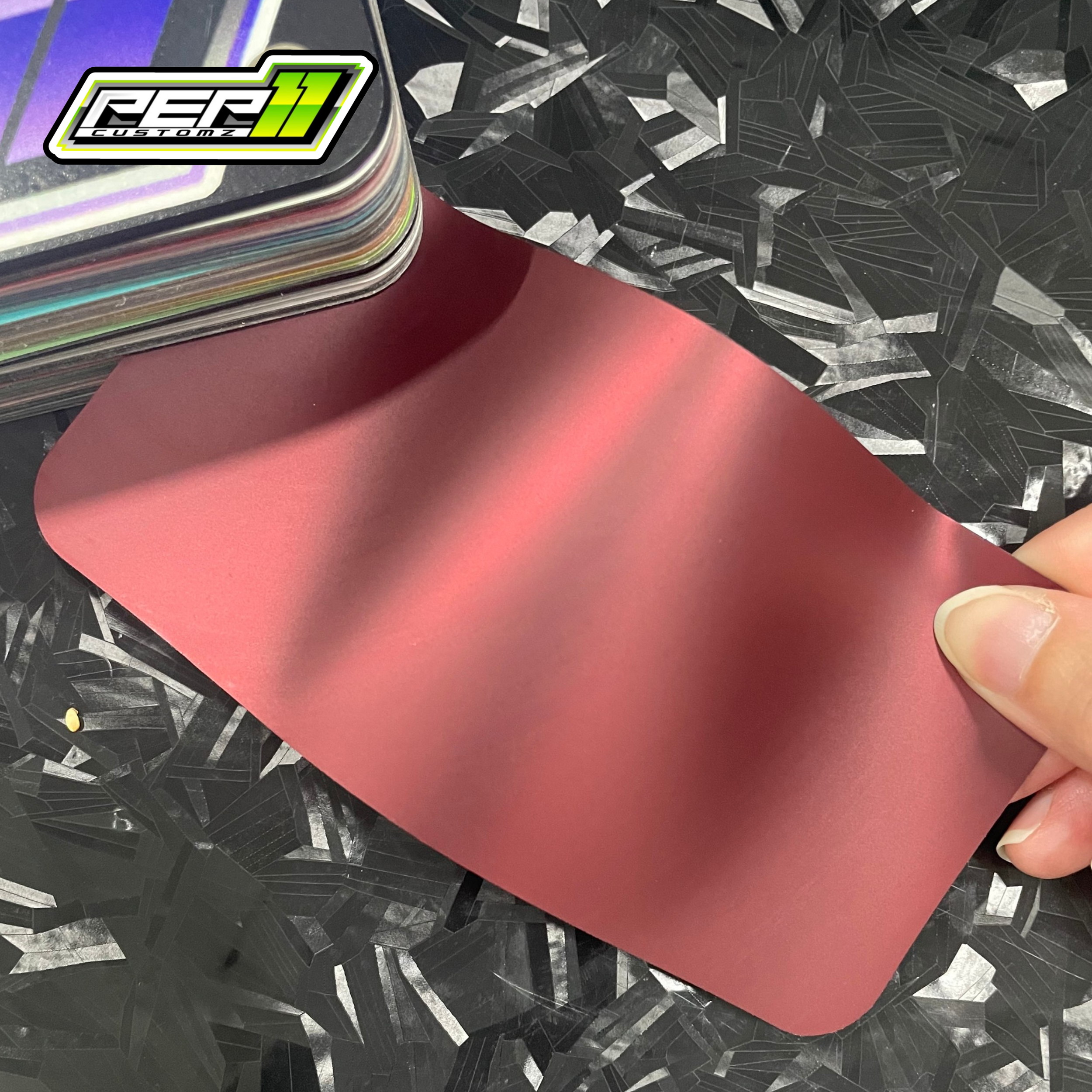Ultra Matte Chrome Romani Red - Pep11customz Vinyl Wrap Material (Price does NOT include installation.)
