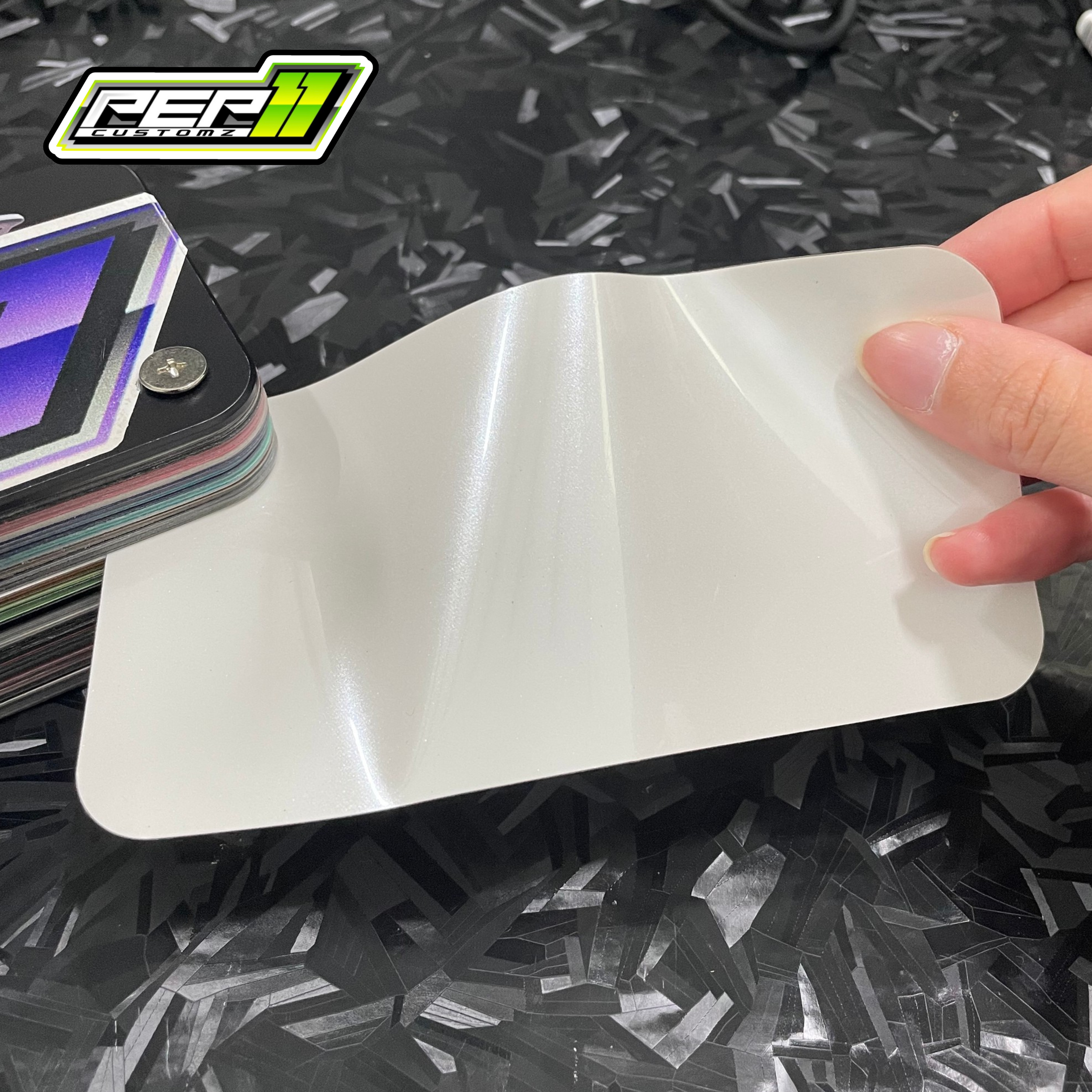 Super Gloss Original Paint Pearl White - Pep11customz Vinyl Wrap Material (Price does NOT include installation.)
