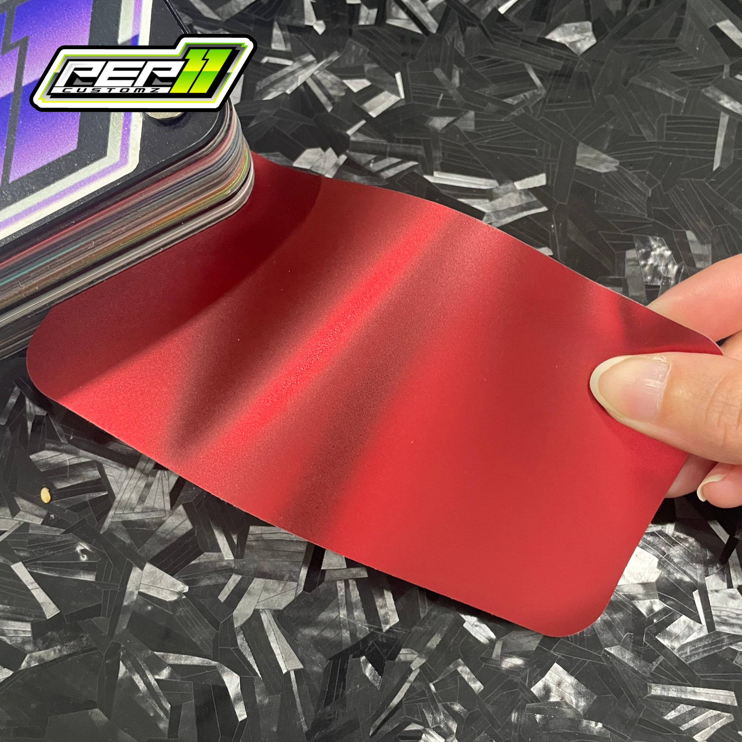 Chrome Romani Red - Pep11customz Vinyl Wrap Material