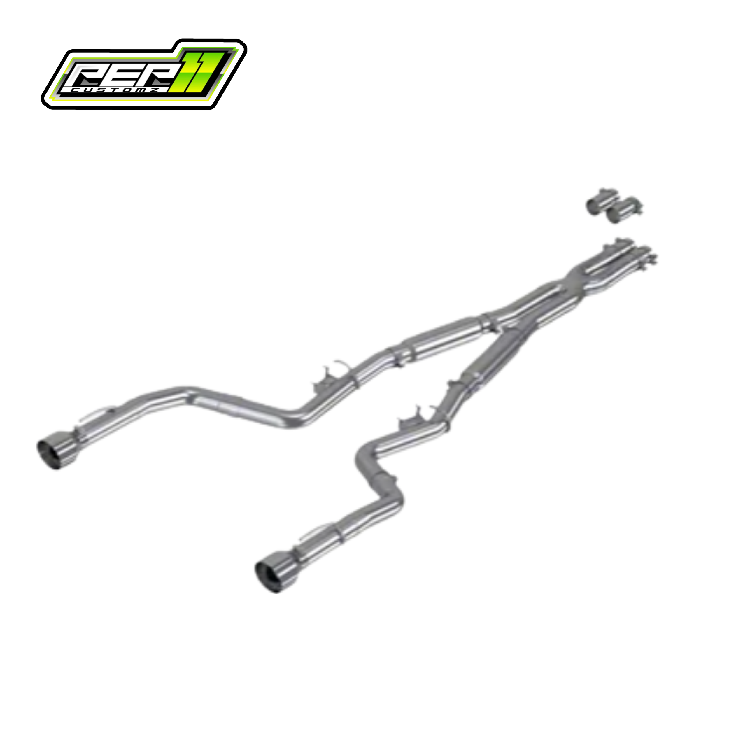 MBRP Armor Lite Cat-Back Exhaust with Polished Tips (15-23 6.4 L HEMI Charger w/ MDS Valves)