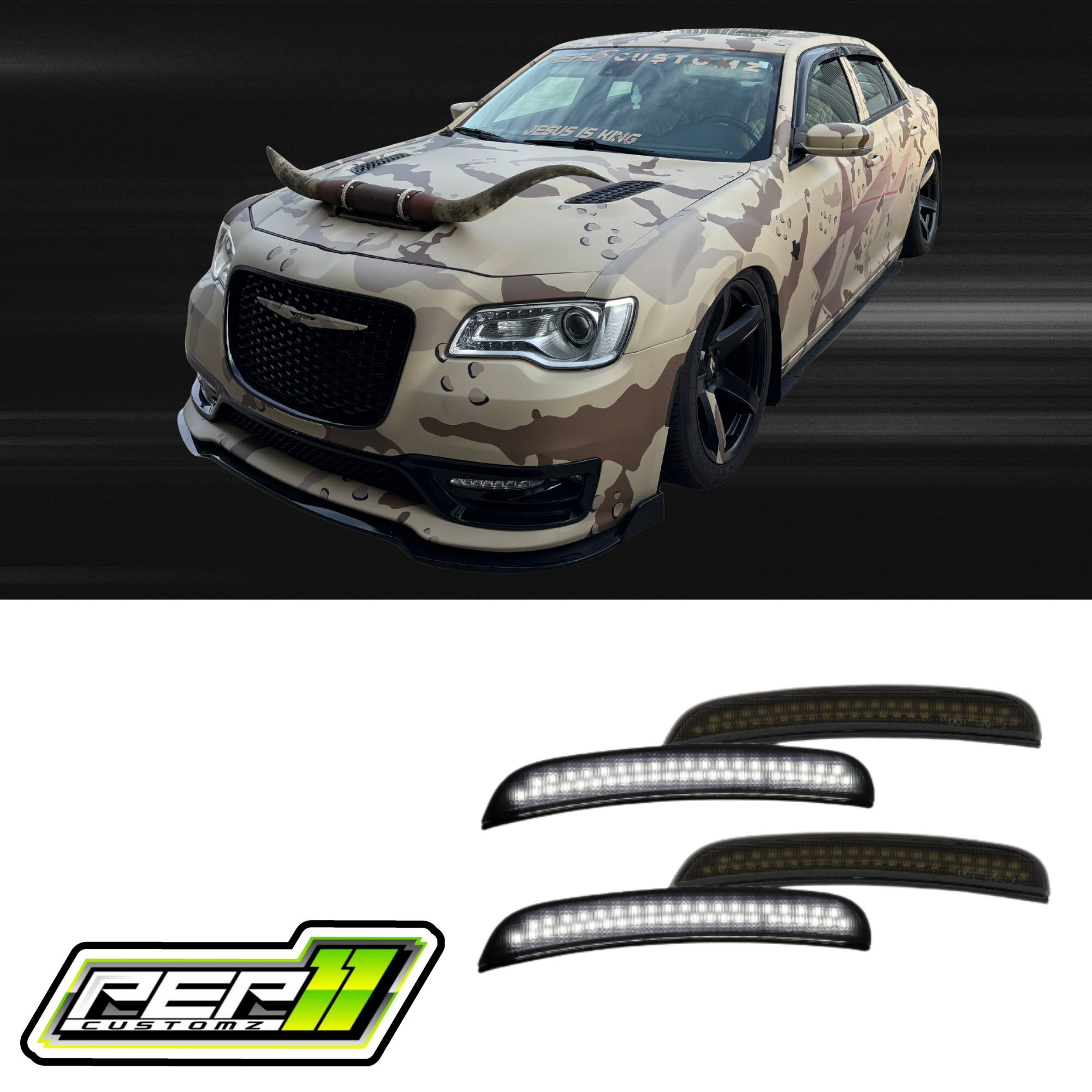 Chrysler White LED Side Marker Reflectors