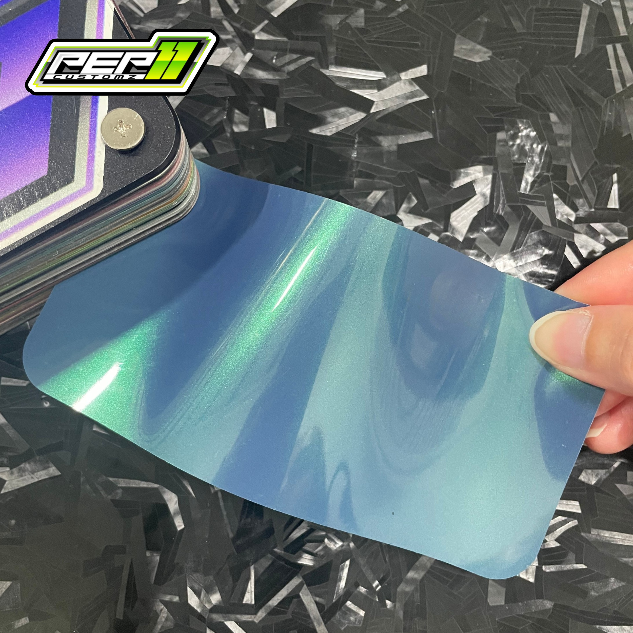 Super Gloss Coral Peacock Green - Pep11customz Vinyl Wrap Material (Price does NOT include installation.)