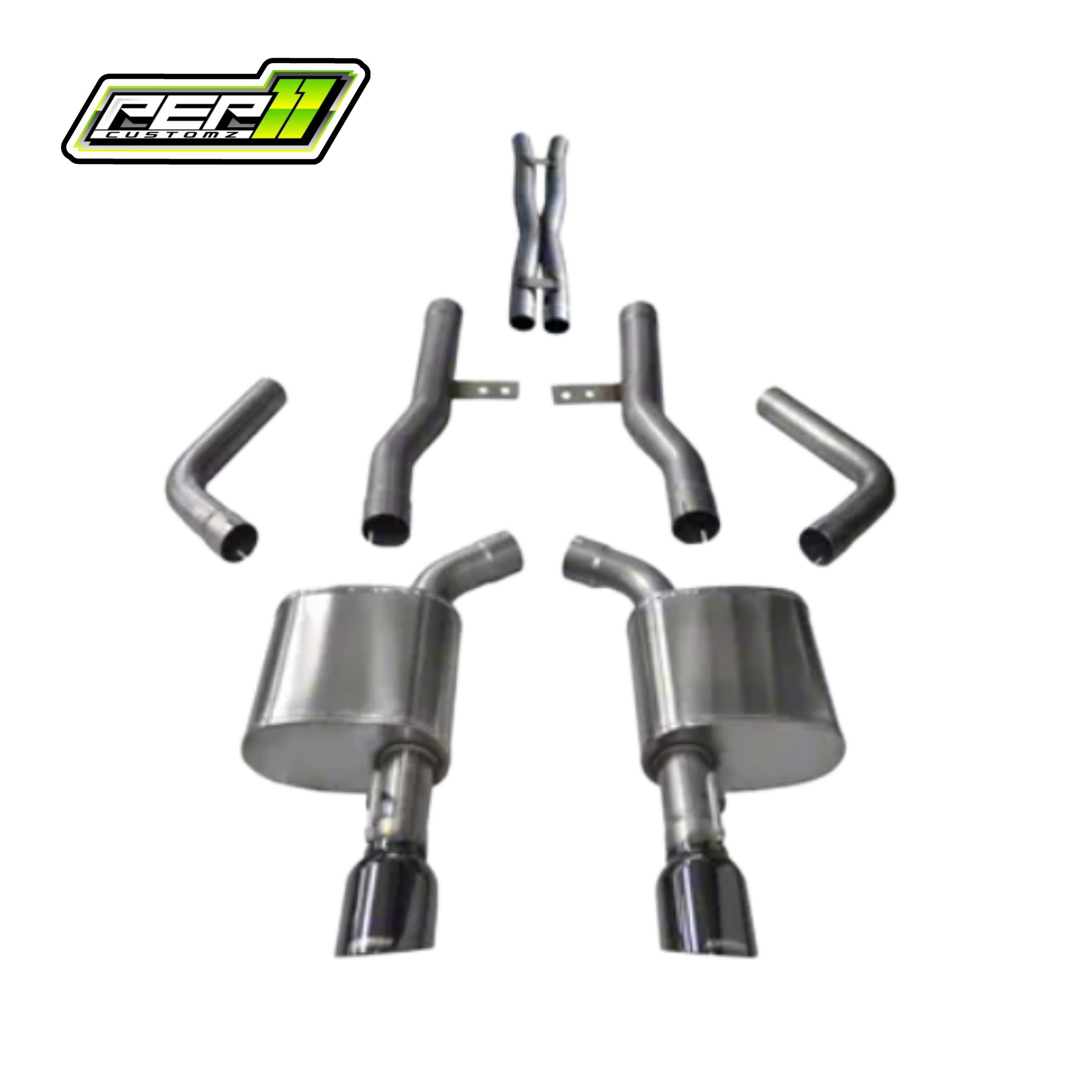 * Corsa Performance Xtreme Cat-Back Exhaust with Black Tips (17-23 5.7L HEMI Charger w/ MDS Valves)