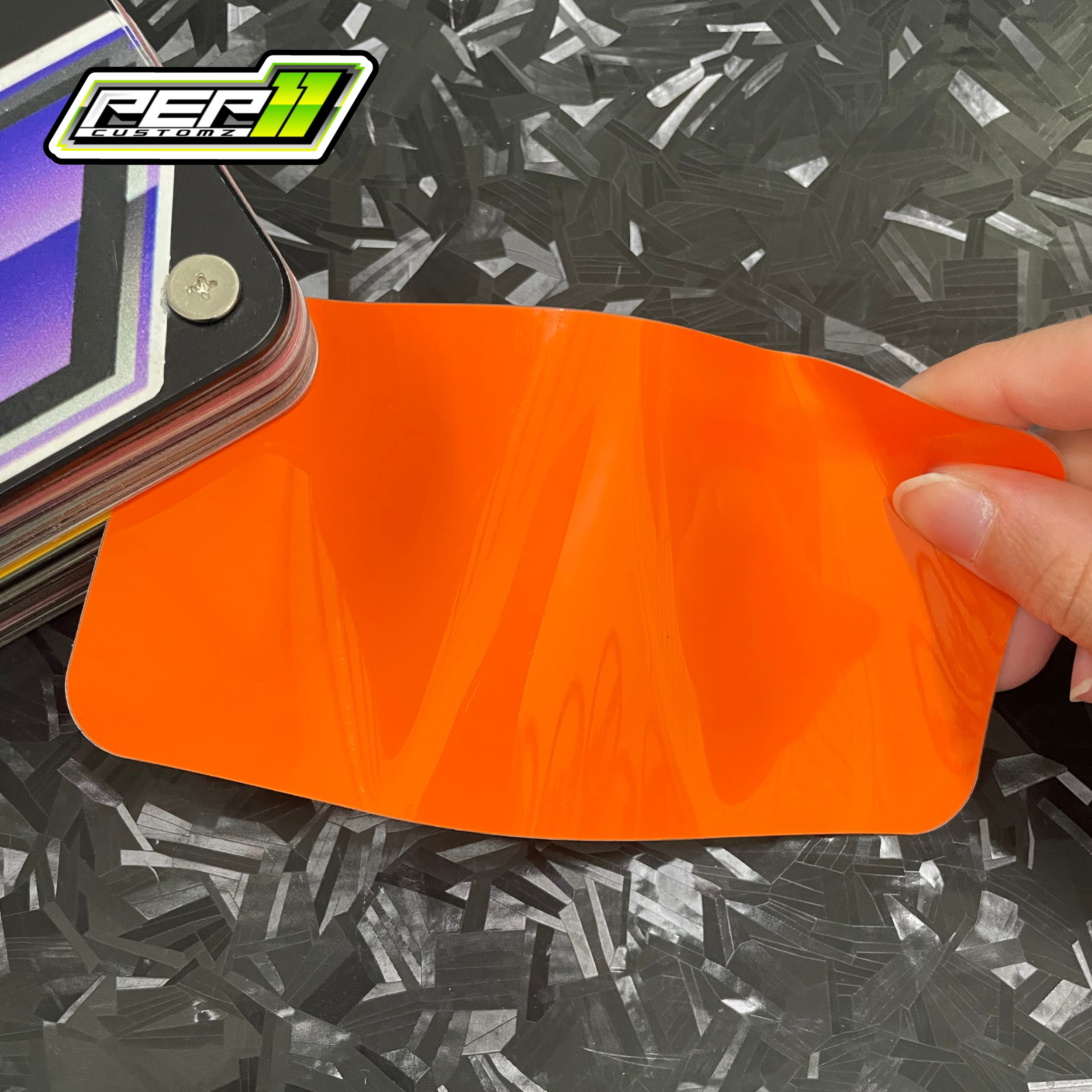 Super Gloss Hermes Orange - Pep11customz Vinyl Wrap Material (Price does NOT include installation.)