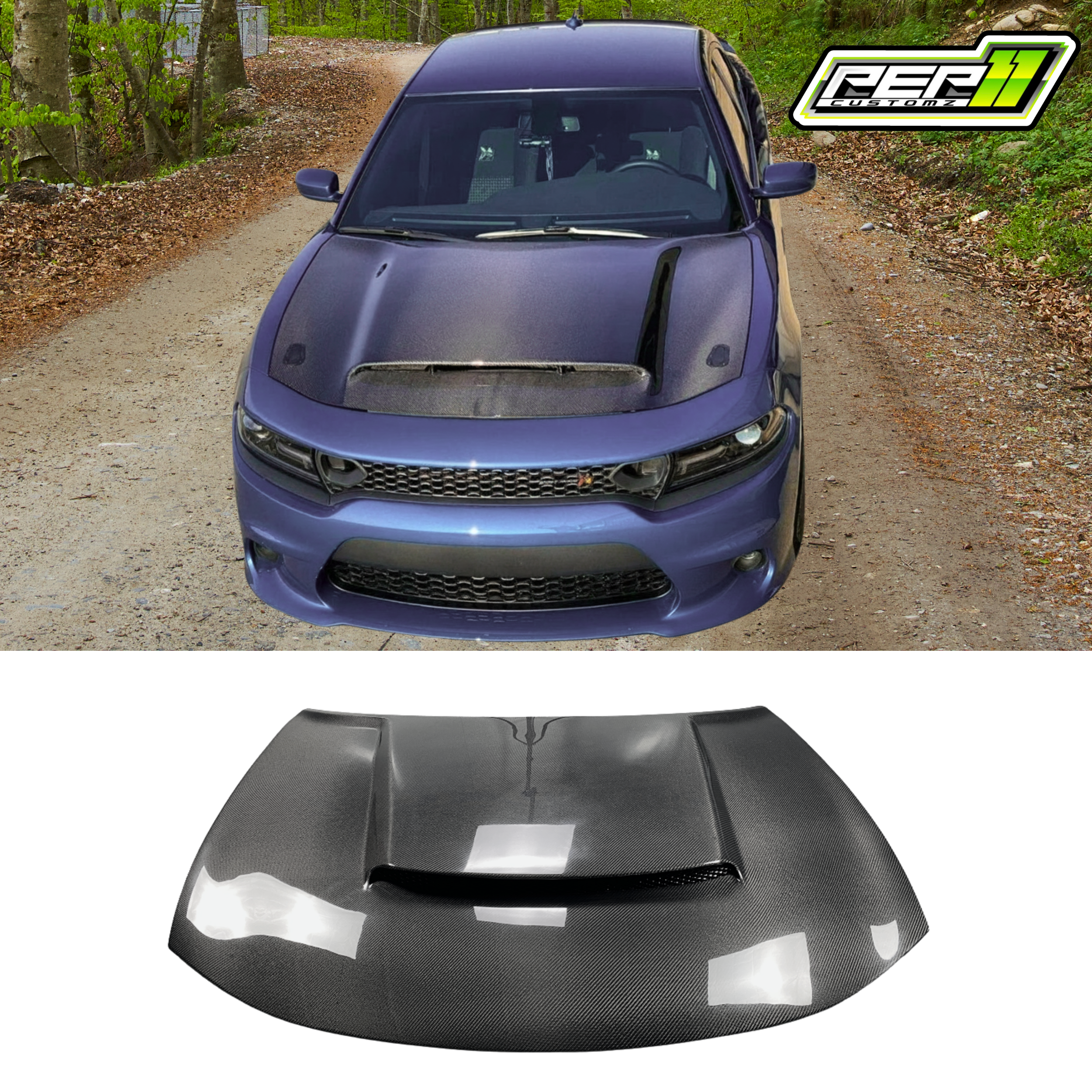Dodge Charger Demon Carbon Fiber Hood *WE DO NOT SHIP HOODS OR BUMPERS; PICKUP FROM OUR SHOP LOCATIONS ONLY*