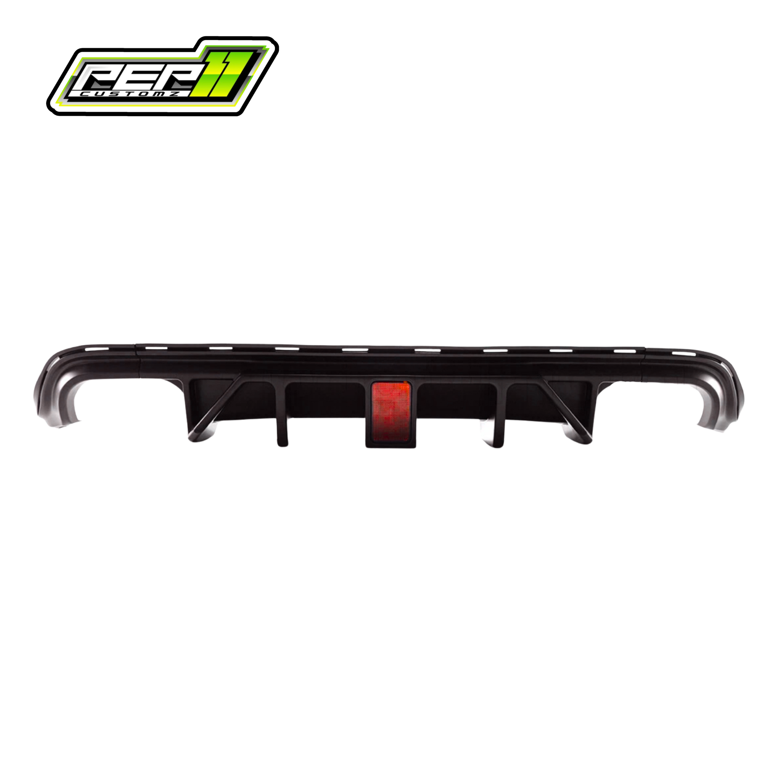 Jeep Grand Cherokee Trackhawk / SRT 2014-22 Diffuser with LED Brake Light for – Quad Tip H Shaped Exhaust