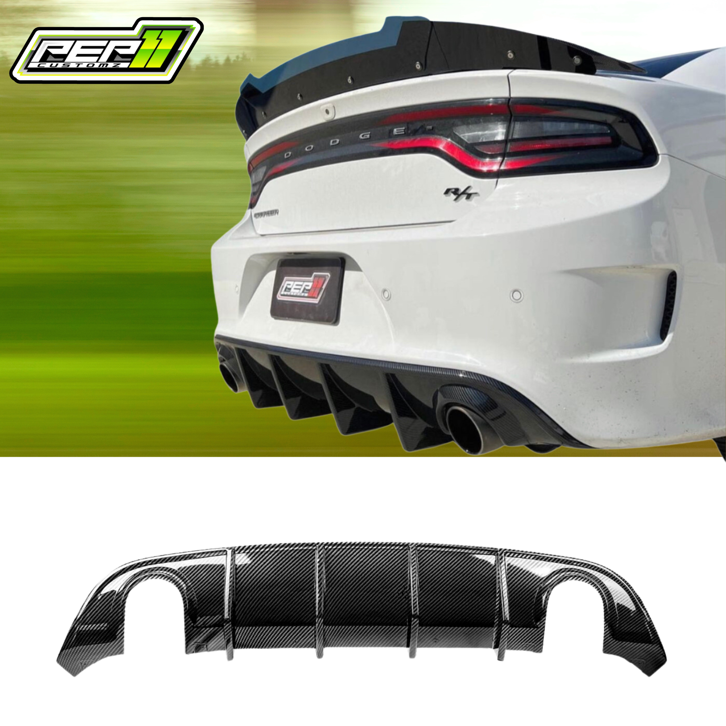 Dodge Charger Rear Diffuser - Slim Body Fit