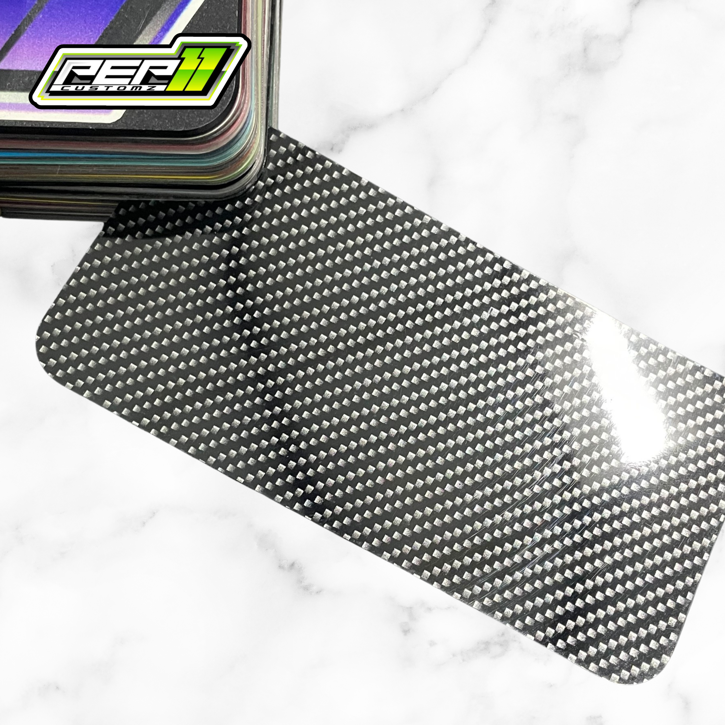 6D Ultra Carbon Fiber Black Silver - Pep11customz Vinyl Wrap Material (Price does NOT include installation.)