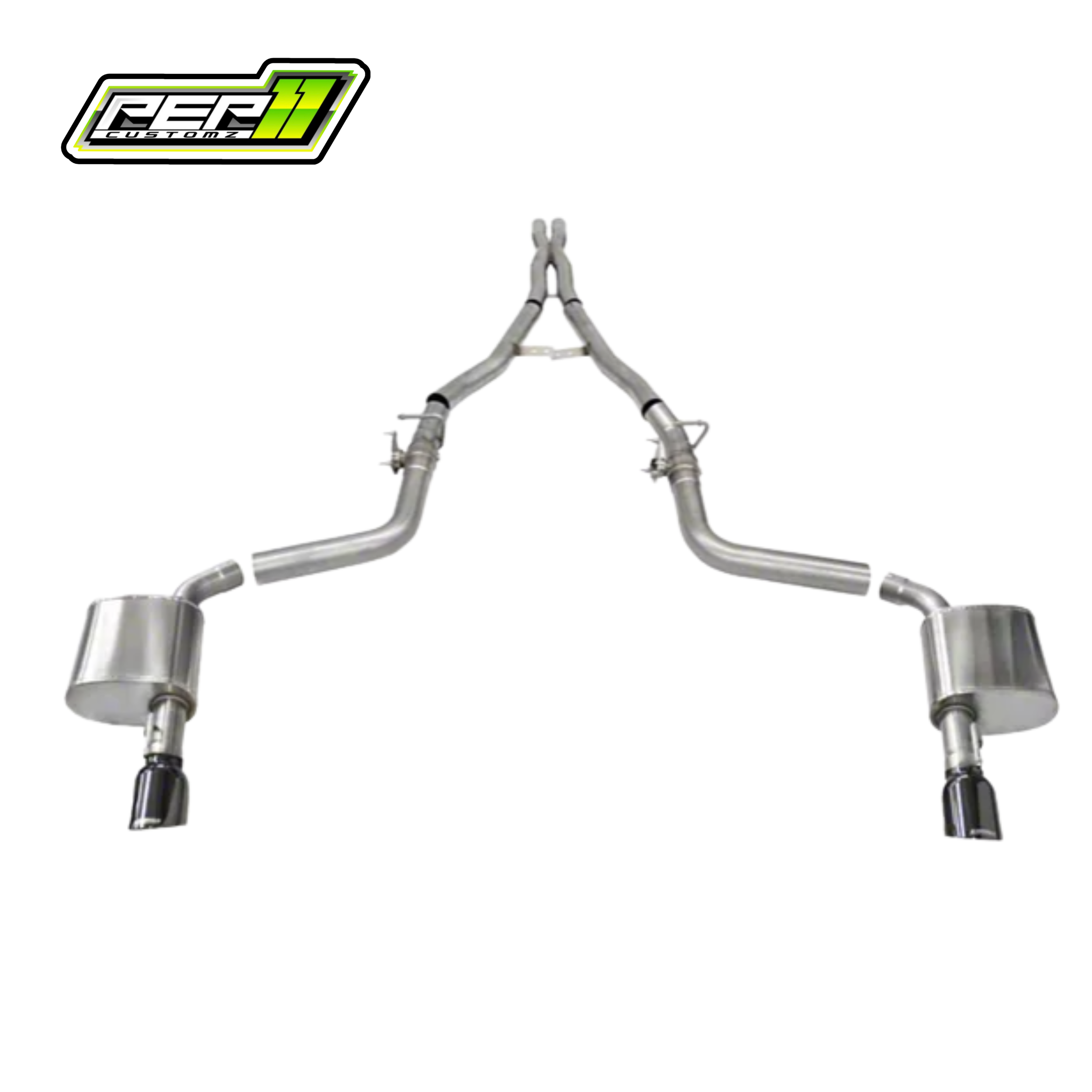 Corsa Performance Xtreme Valved Cat-Back 15-23 6.4L HEMI Charger Exhaust with Black Tips w/ MDS Valves