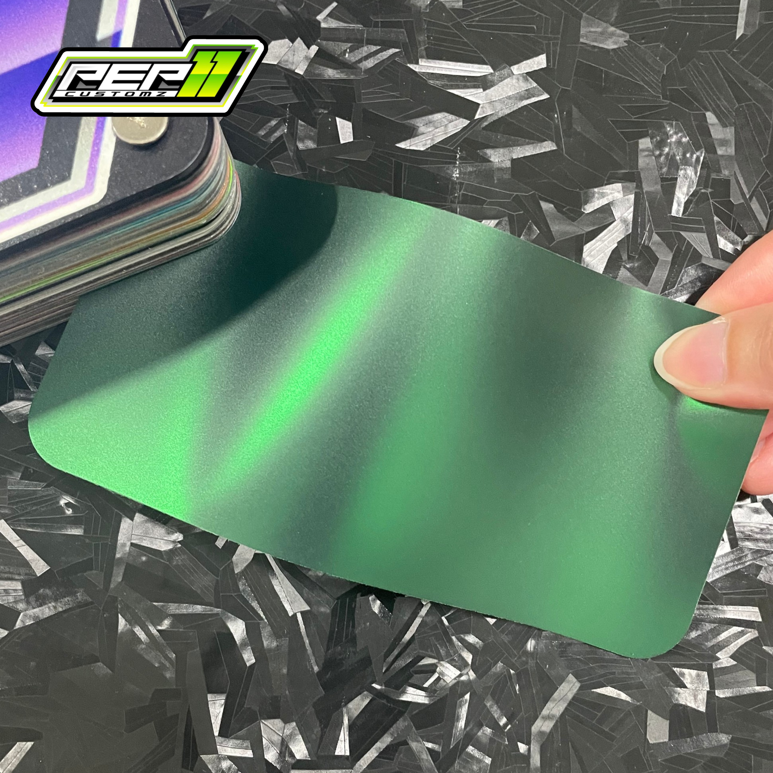 Chrome Venom Green - Pep11customz Vinyl Wrap Material (Price does NOT include installation.)