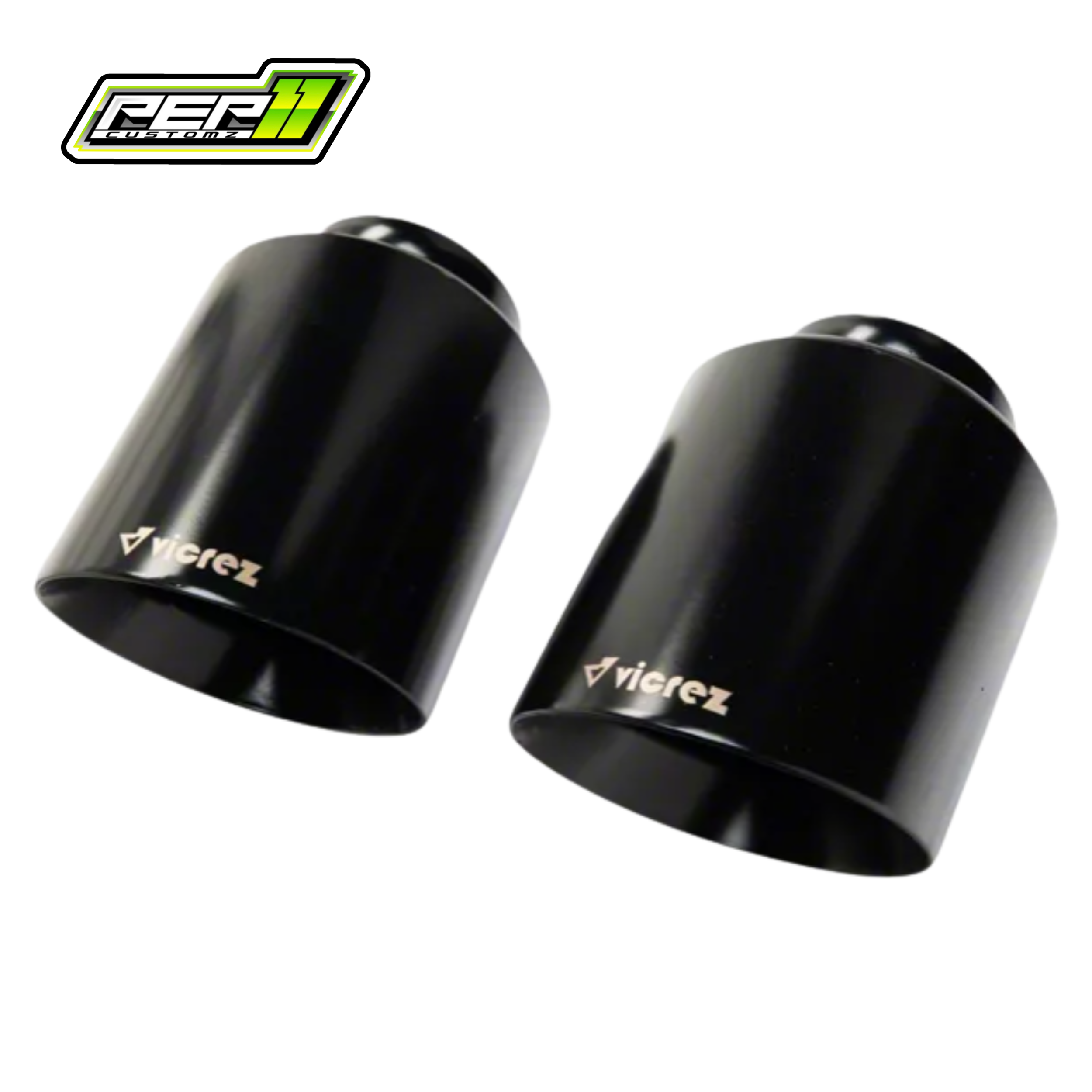 Vicrez Black Bolt On 5" Exhaust Tips