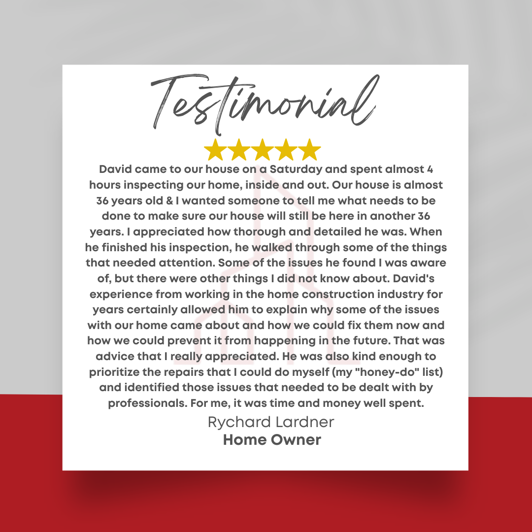 Home Inspection Five-Star Google Review for Structured Property Inspections in Barrie, Bradford, Innisfil, Simcoe County - " Our house is almost 36 years old & I wanted someone to tell me what needs to be done to make sure our house will still be her