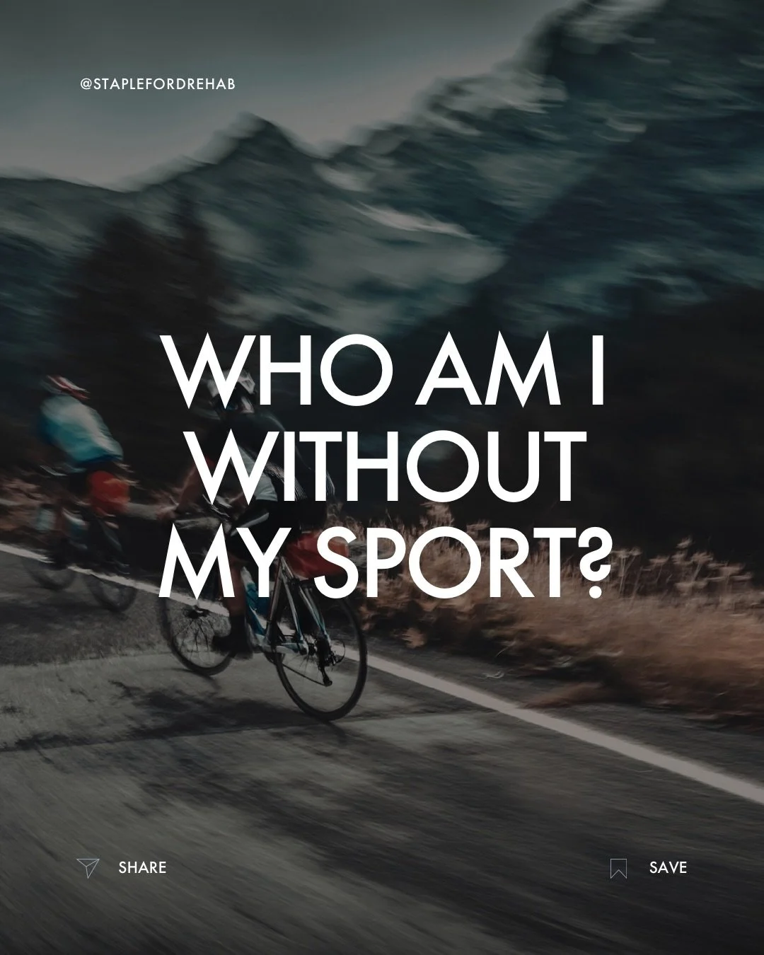 When injury takes away your sport, it can feel like it takes away part of you.
&nbsp;
The routine.
The outlet.
The identity.
The version of you that felt strong and capable.
&nbsp;
But your sport expressed who you are &mdash; it didn&rsquo;t create w