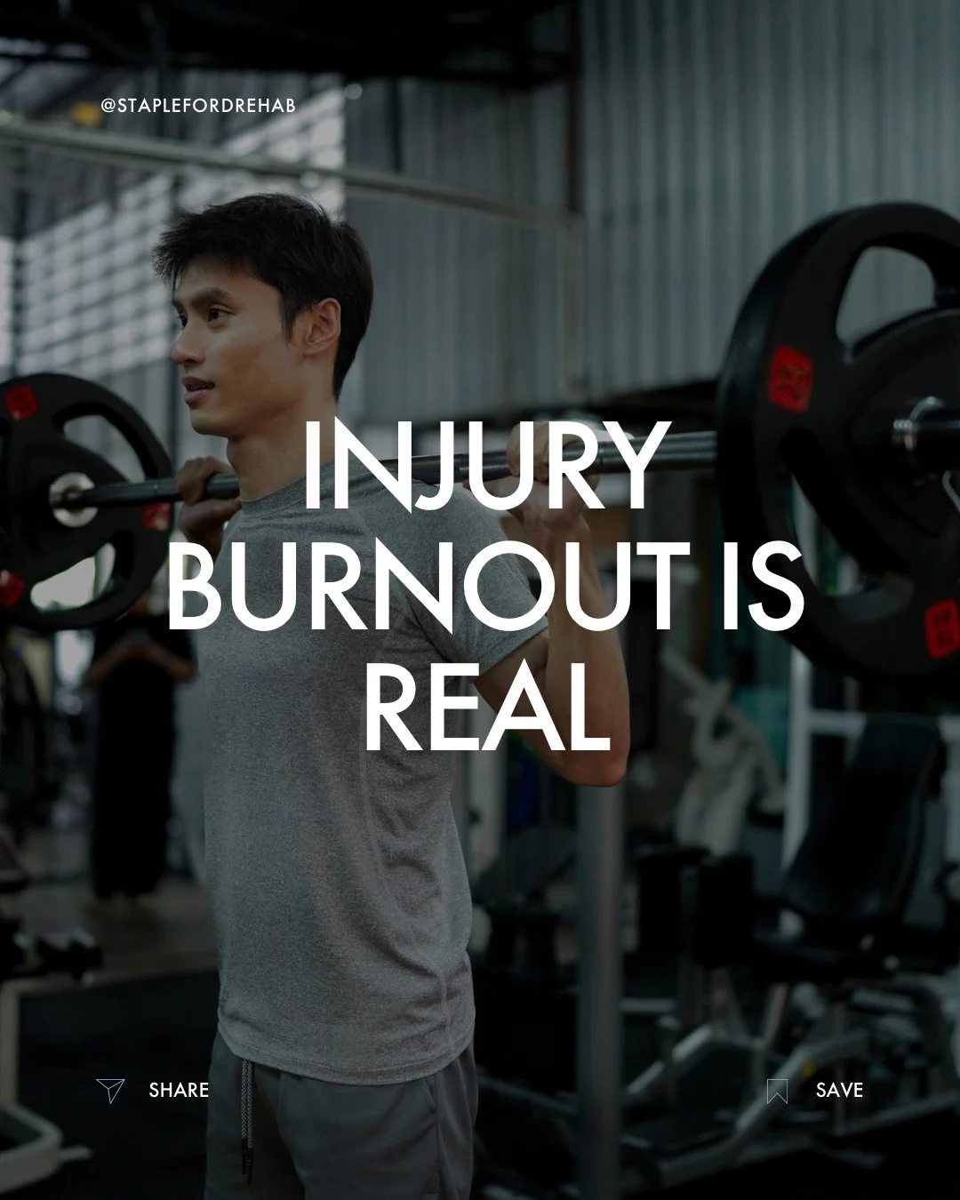 Injury burnout is something we don&rsquo;t talk about enough.
&nbsp;
When progress feels slow.
When you&rsquo;re tired of modifying.
When you just want your old body back.
&nbsp;
That frustration? It&rsquo;s valid.
&nbsp;
But burnout doesn&rsquo;t me