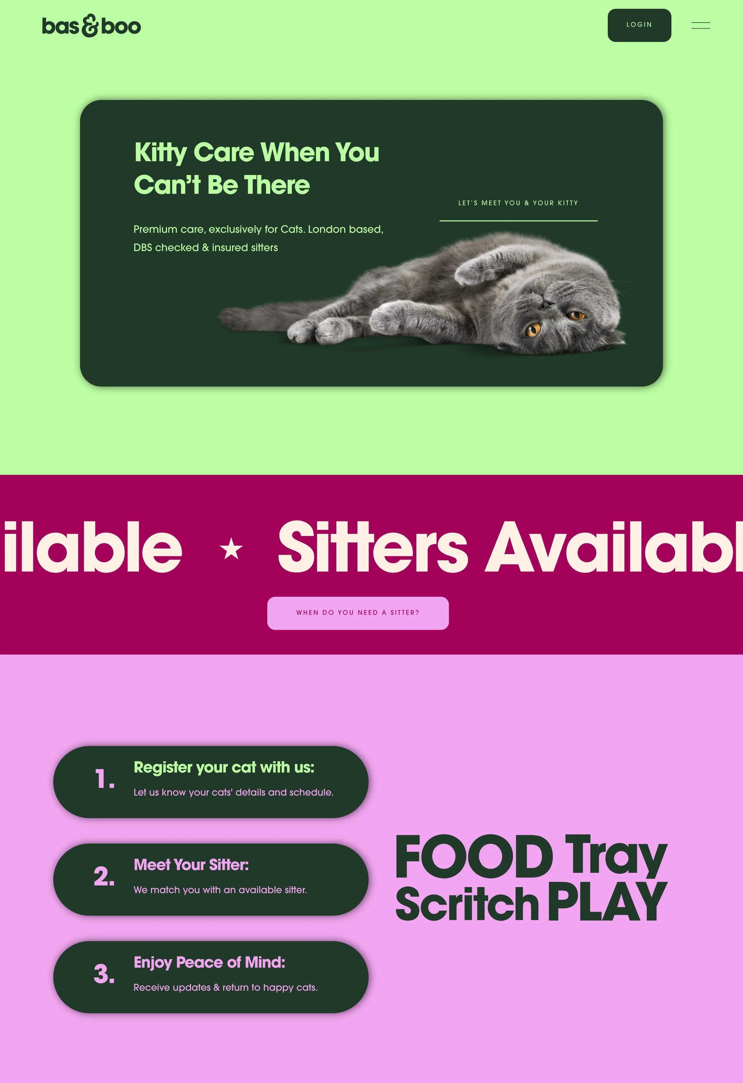 New Bas and Boo website design