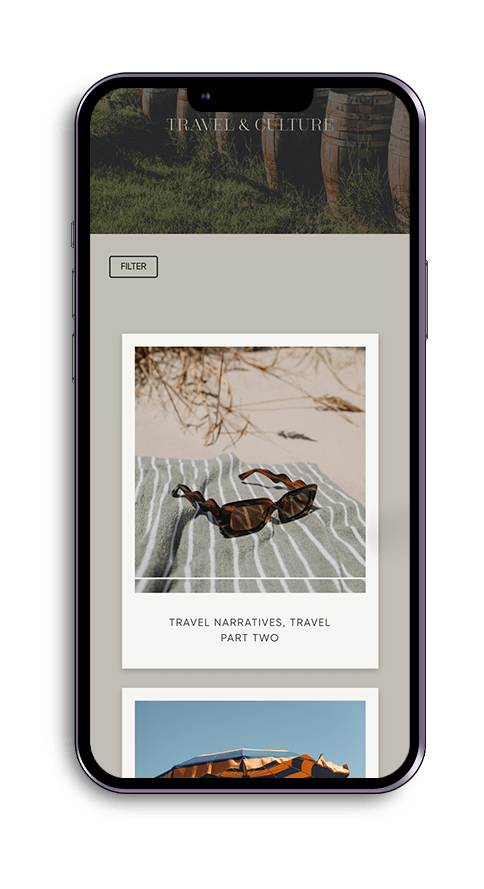 Hospitality branding project graphic