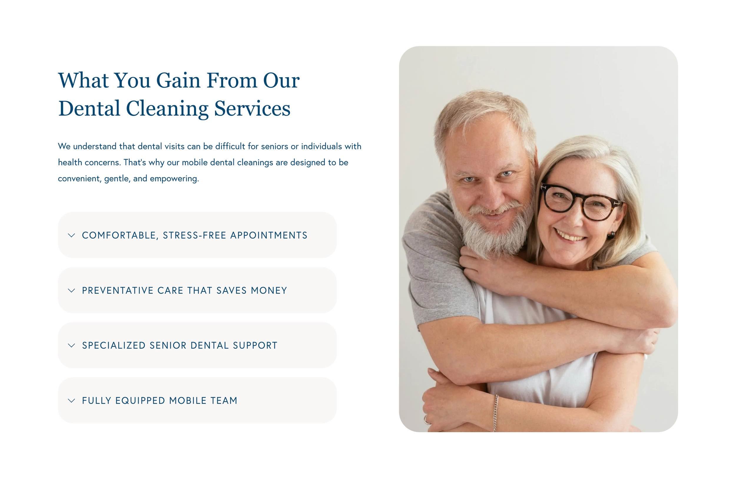 District Mobile Dental custom website design