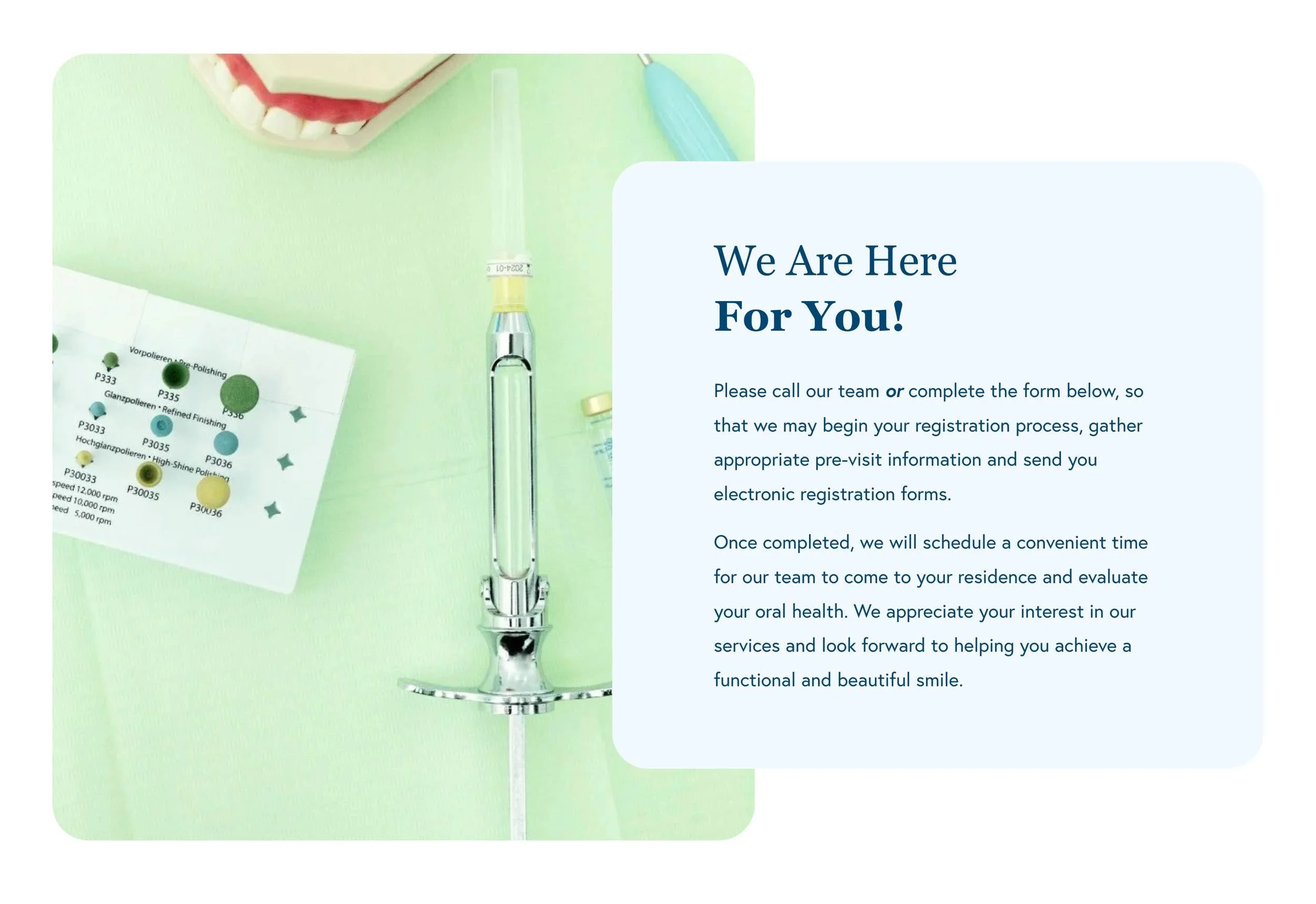 District Mobile Dental website image