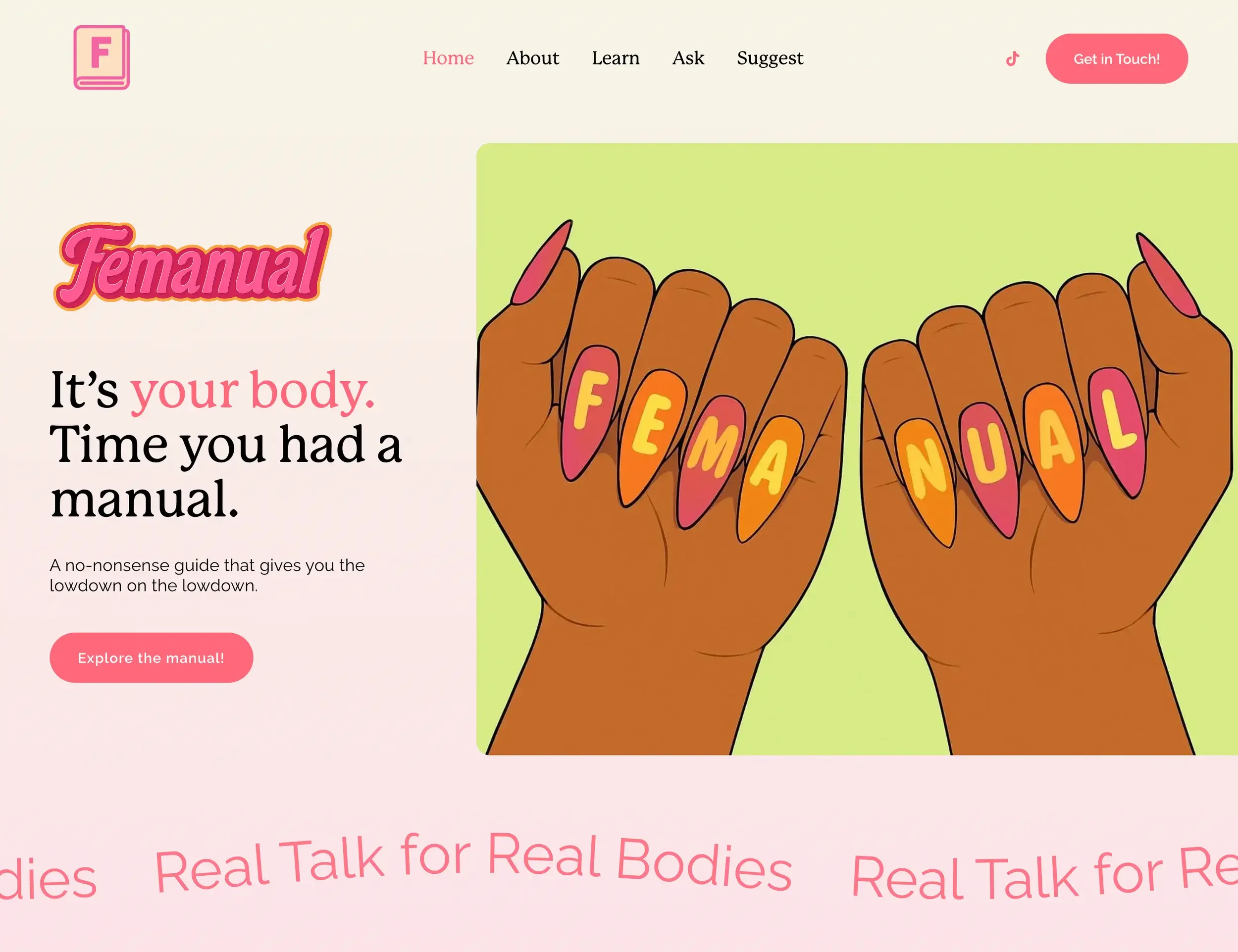 Website design for Femanual