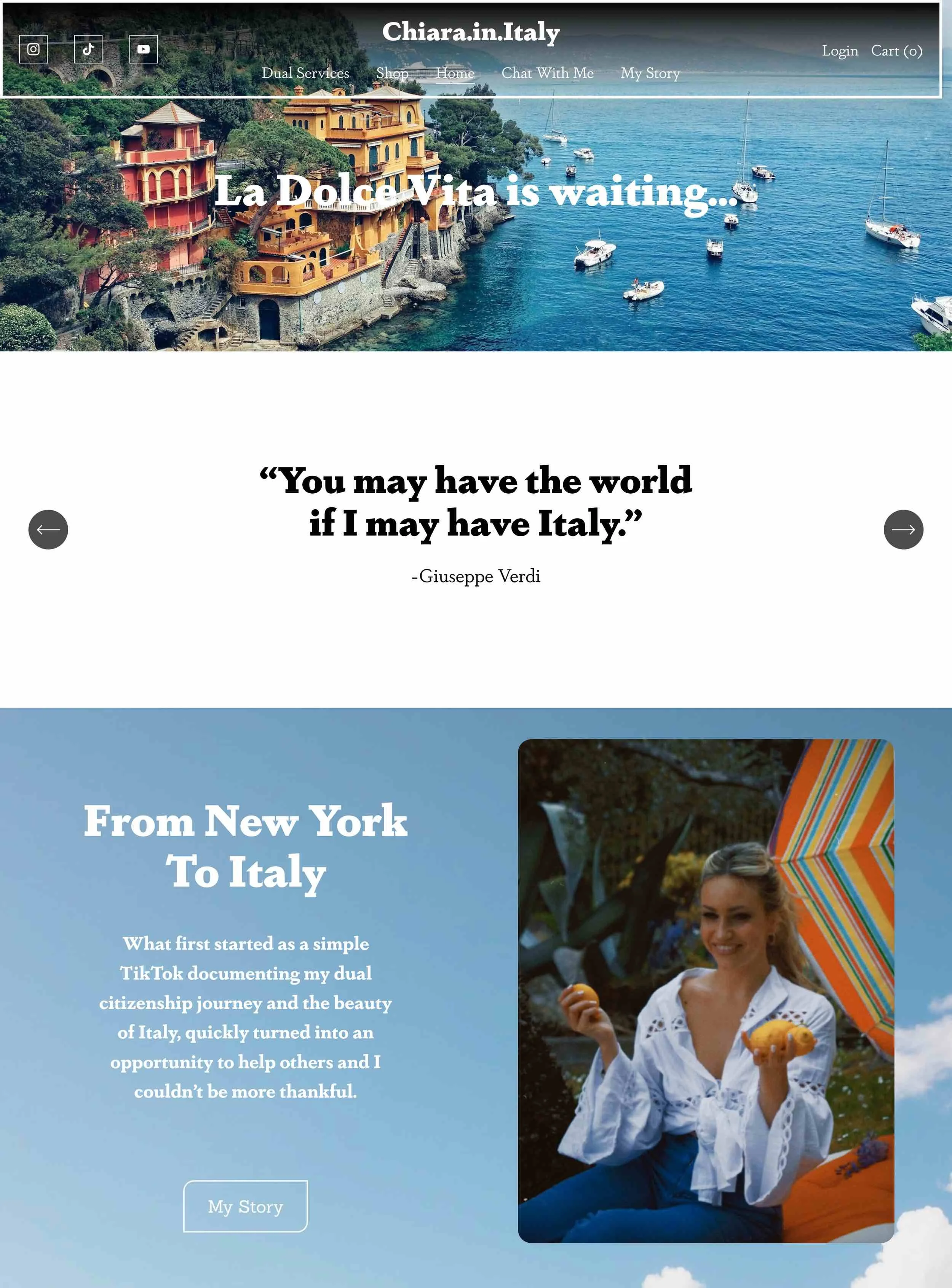 Italy360Pro old website image