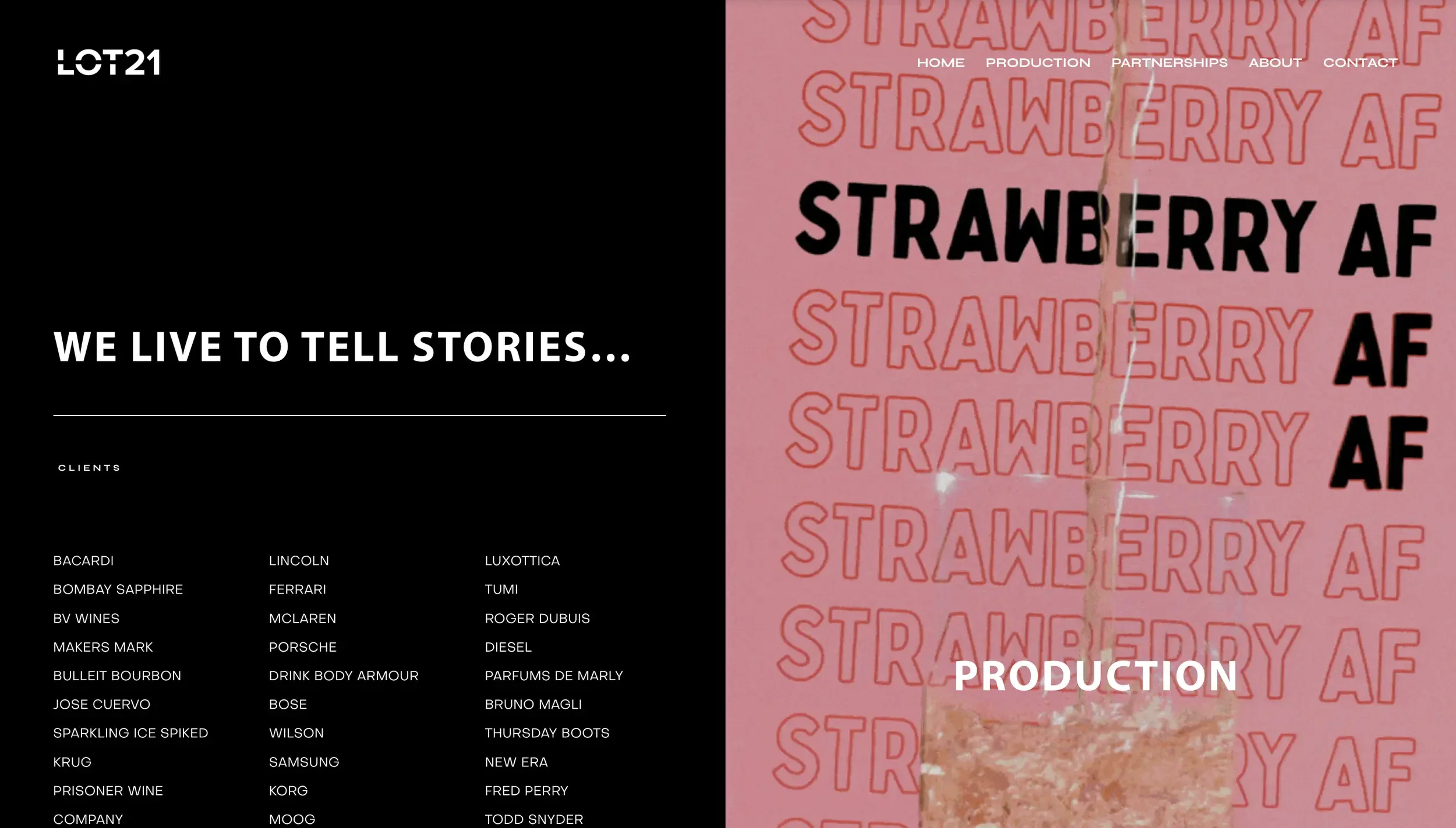 Lot21 branding and website