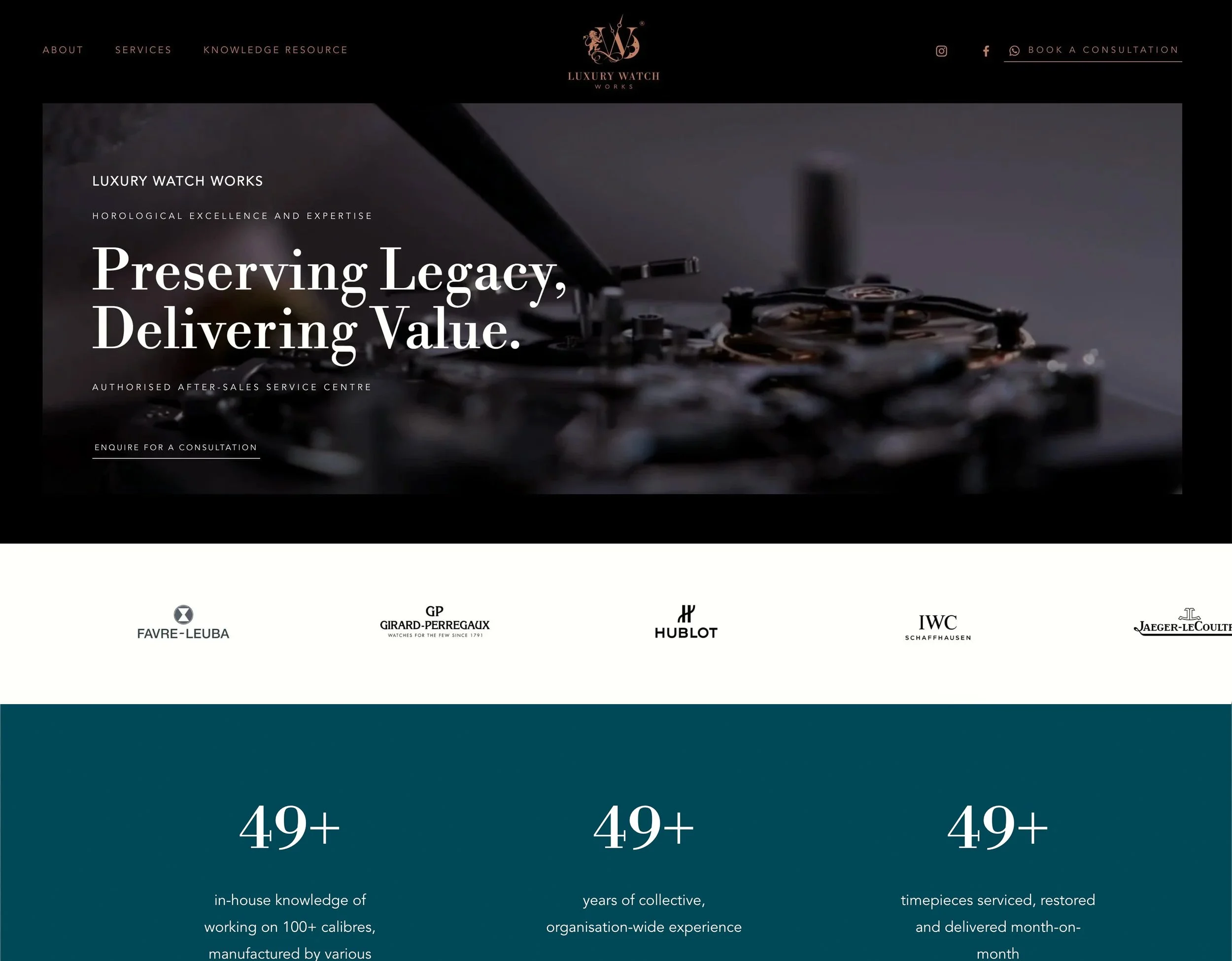 High-end ecommerce website design