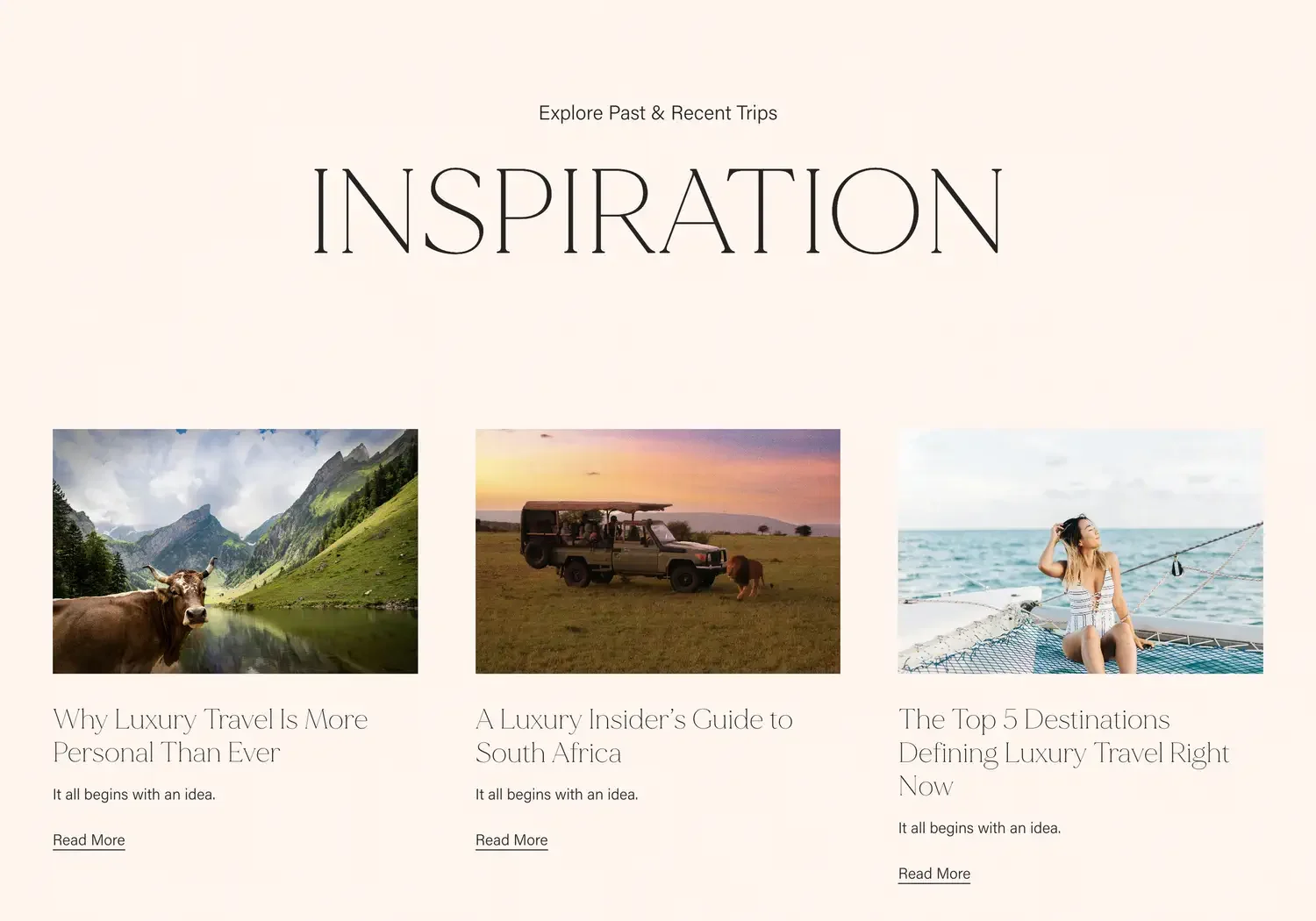 Perfect Presence website blog section