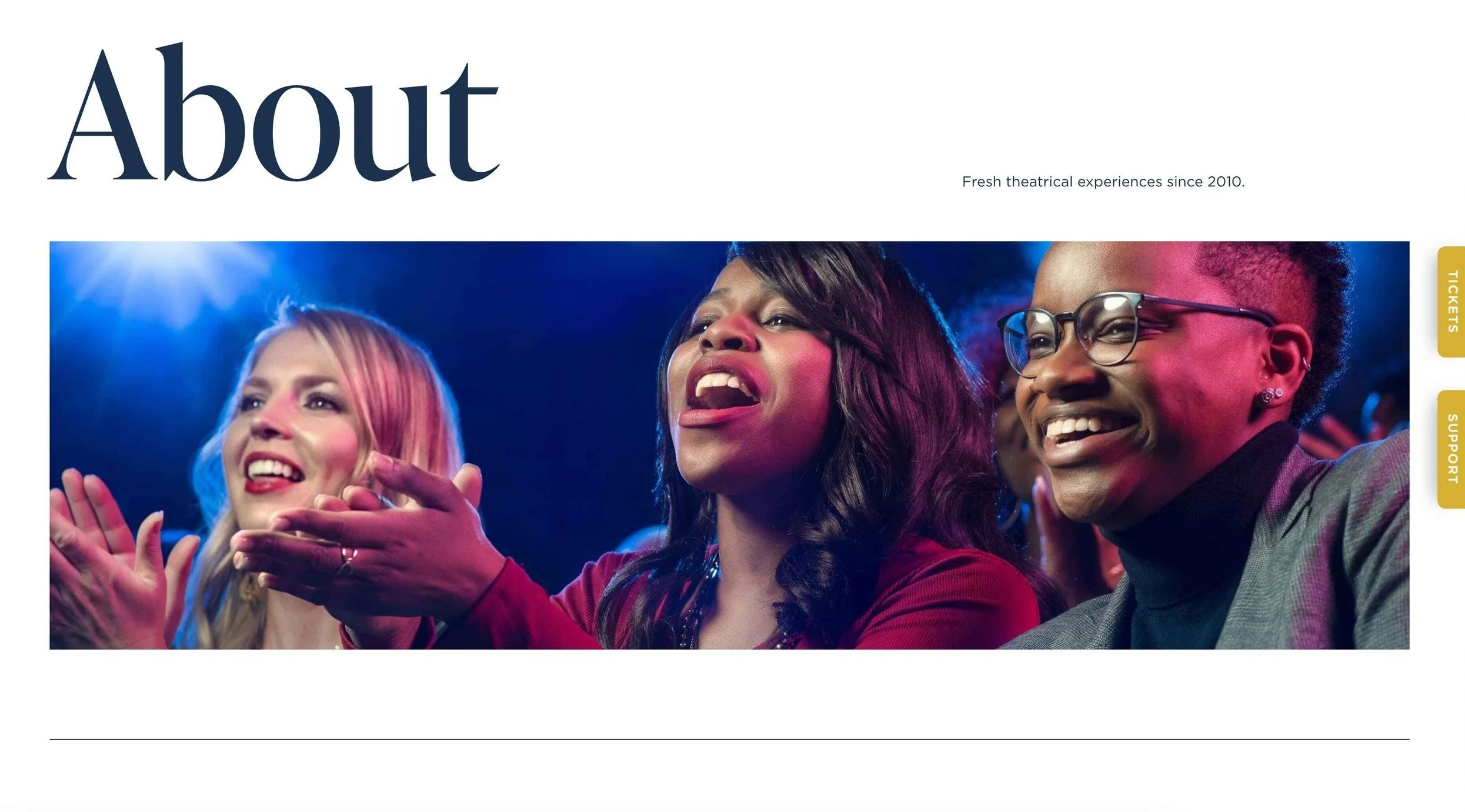 Theatre website design