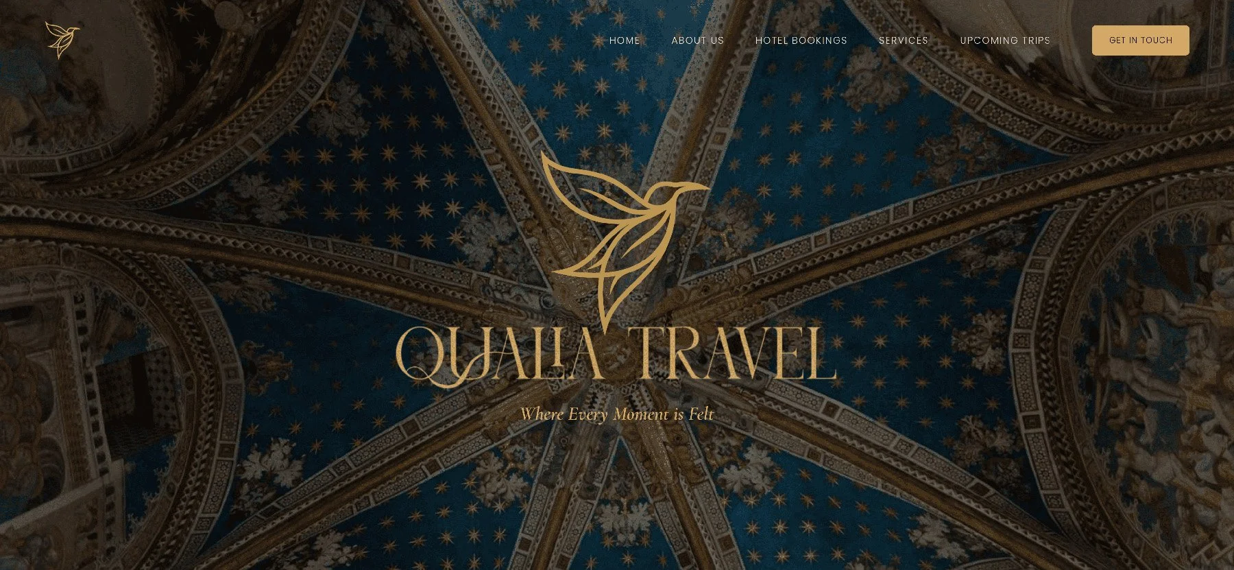 Qualia Travel website design