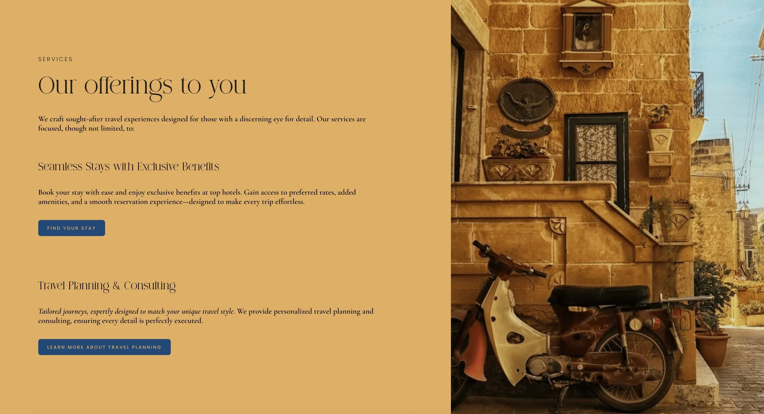 Qualia Travel website design