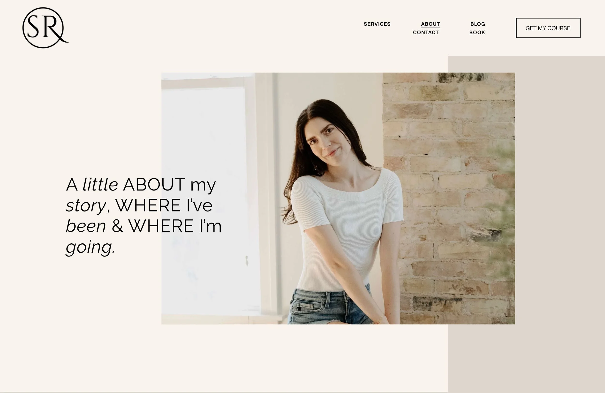 Sarah Rexford website design