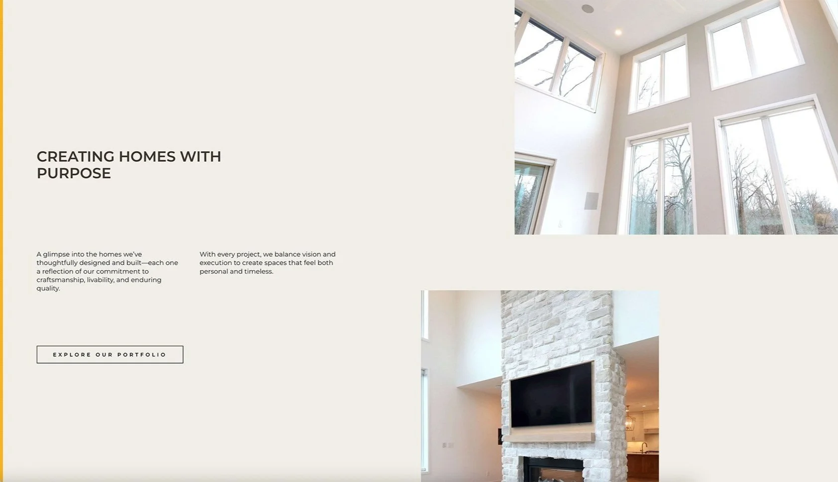 Construction company website