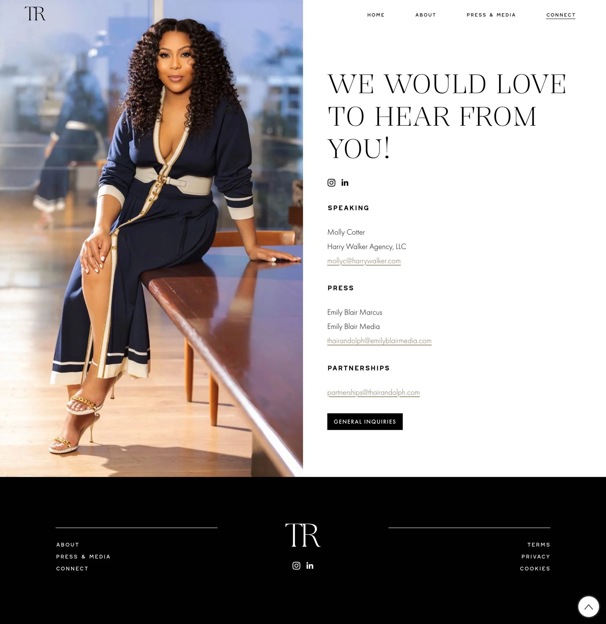 Thai Randolph website design