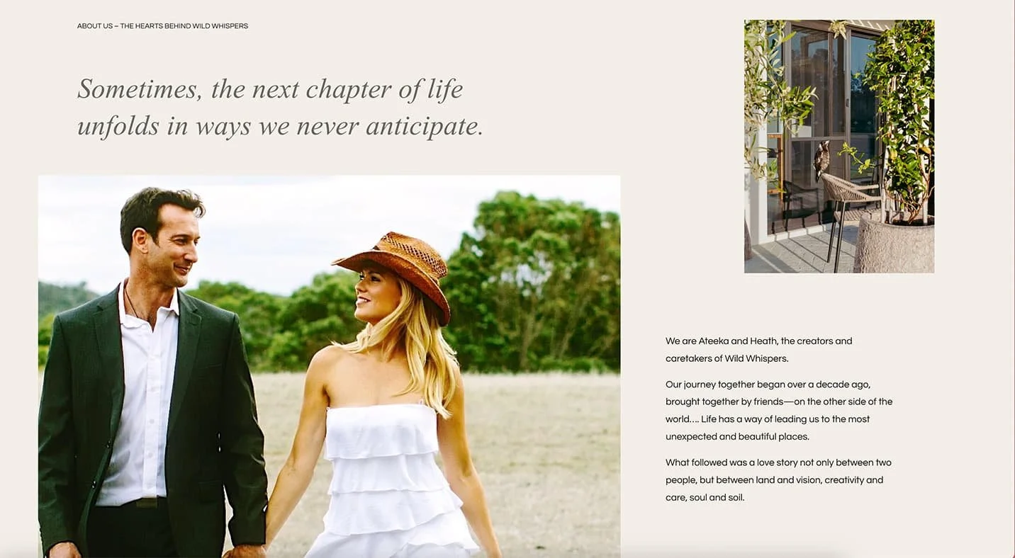 Nature-inspired website design