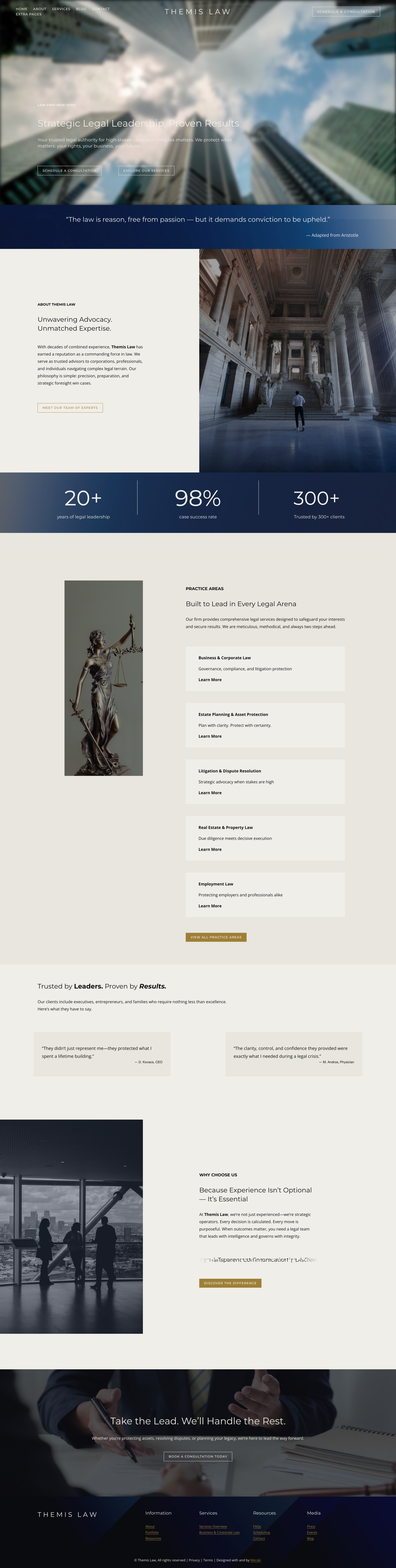 Image of Themis semi-custom template homepage